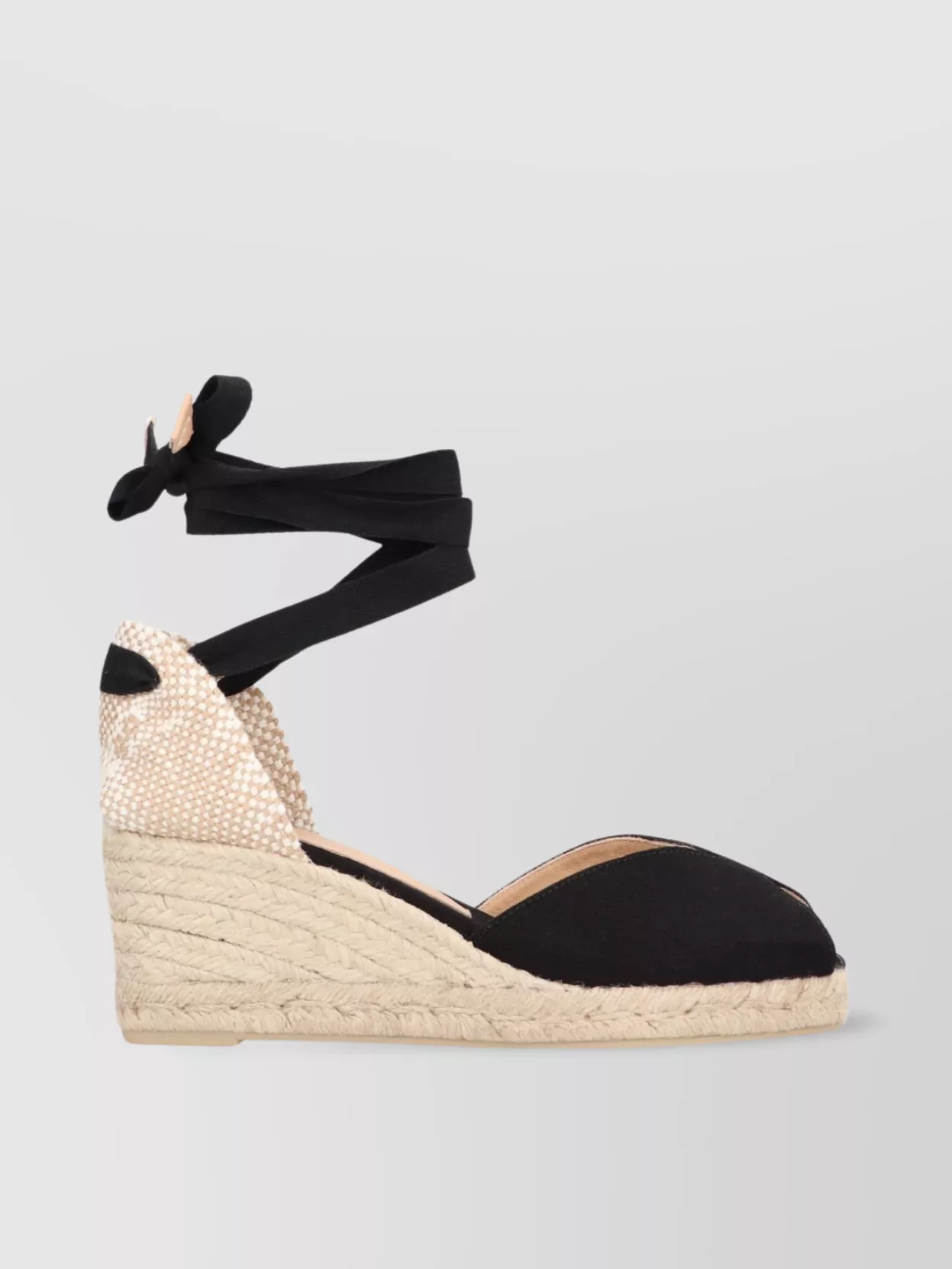 Shop Castaã±er Jute Wedge Espadrilles Back Cut-out Detail