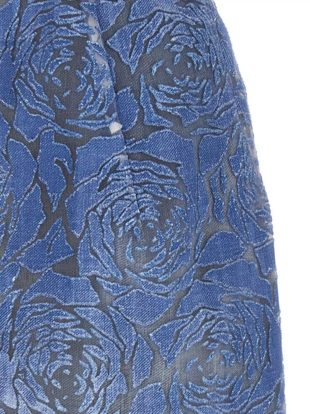 Ermanno Scervino Floral Strapless Knee-Length Textured Dress