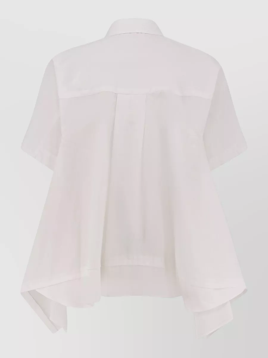 Sacai Cropped Cotton Shirt