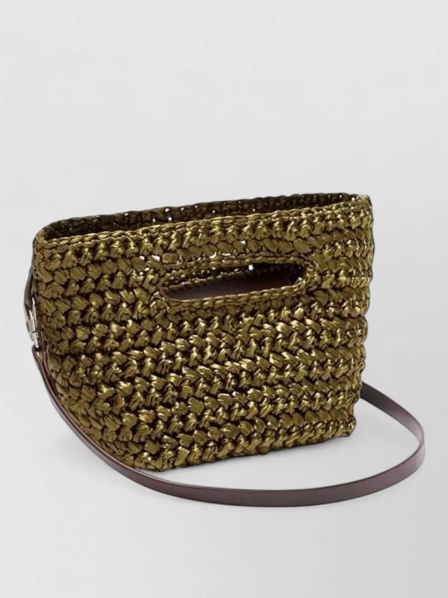 The Attico Raffia Beach Bag