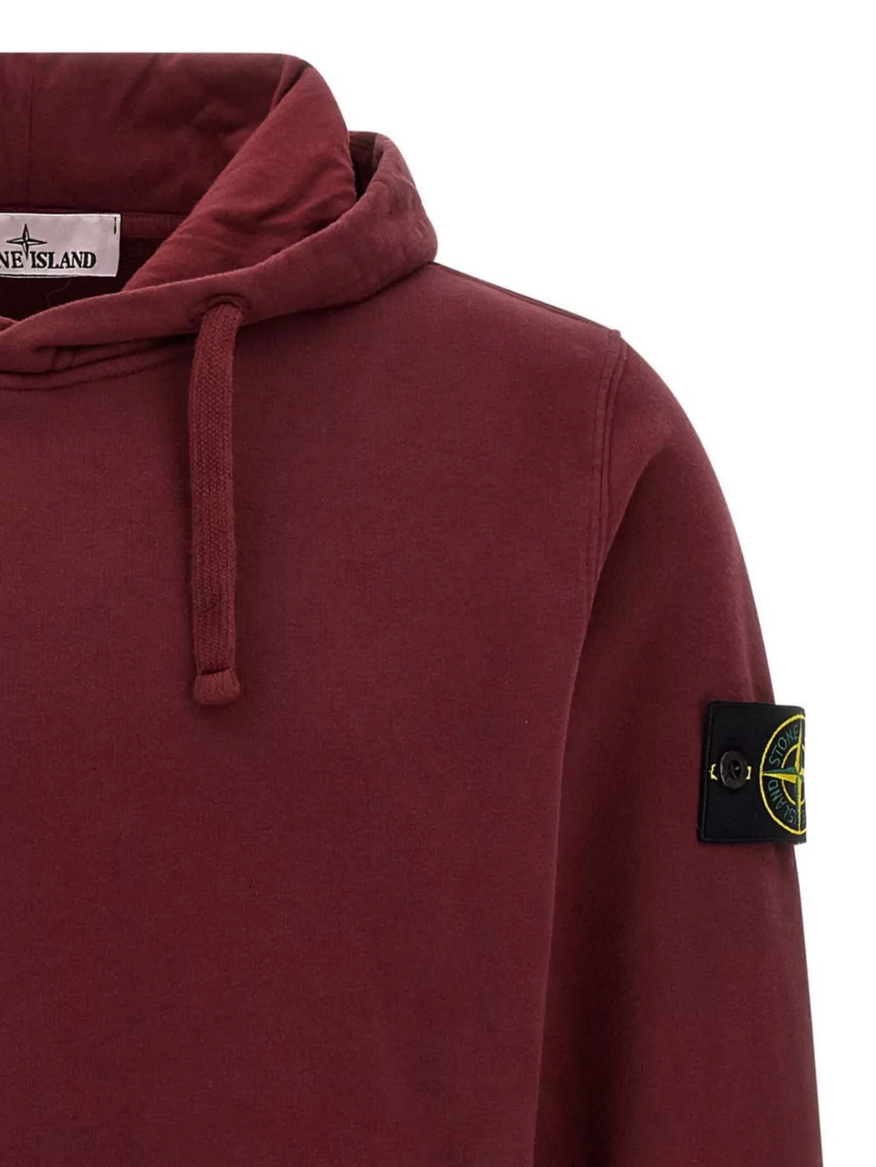 Stone Island Hoodie With Logo Badge And Pockets