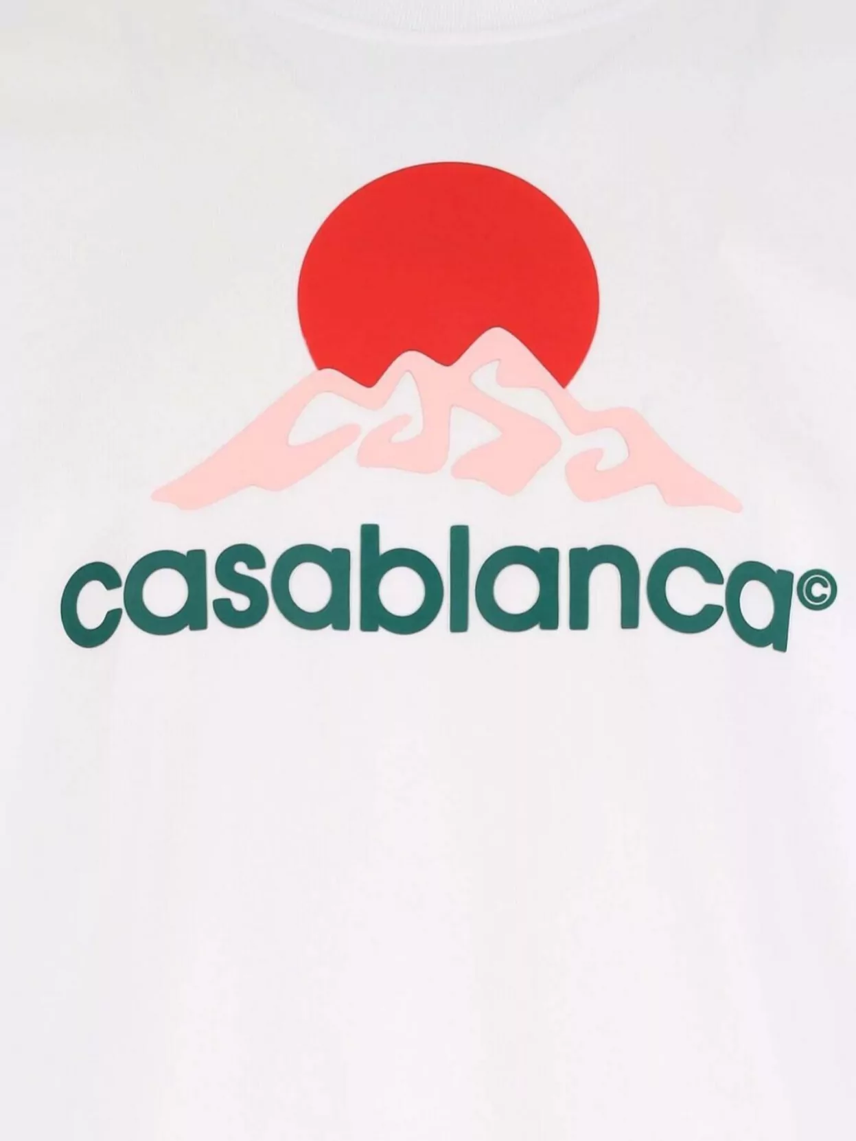 Casablanca Crew Neck Graphic Print Short Sleeves