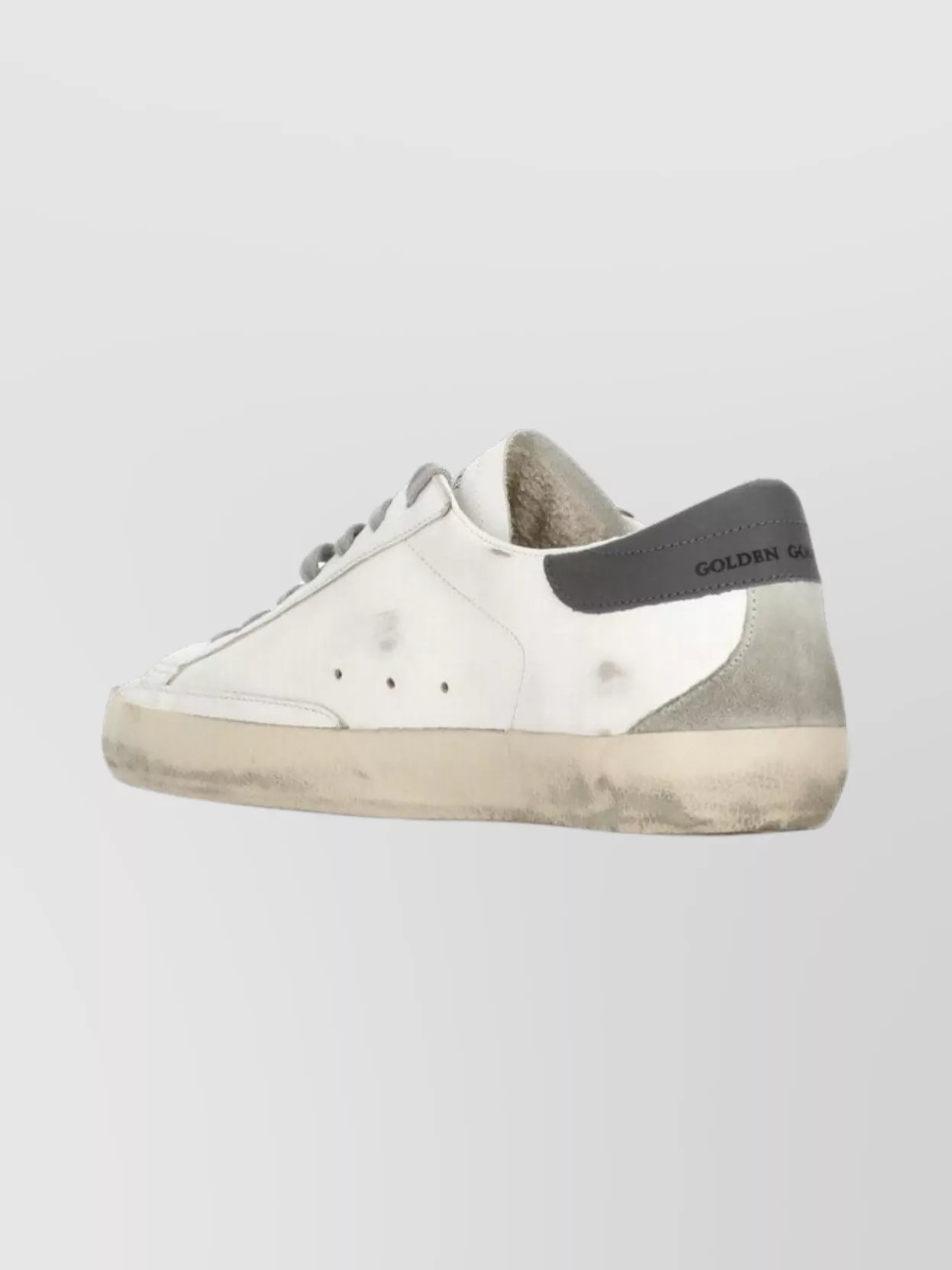 Golden Goose Vintage Style Low Top Sneakers In White