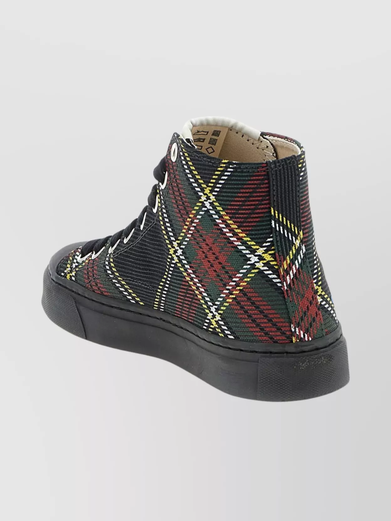 Vivienne Westwood High-top Rubber Sole Sneakers In Black