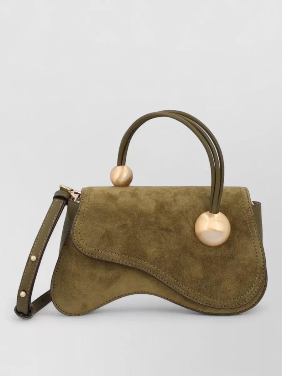 Cult Gaia leather kaiza shoulder bag