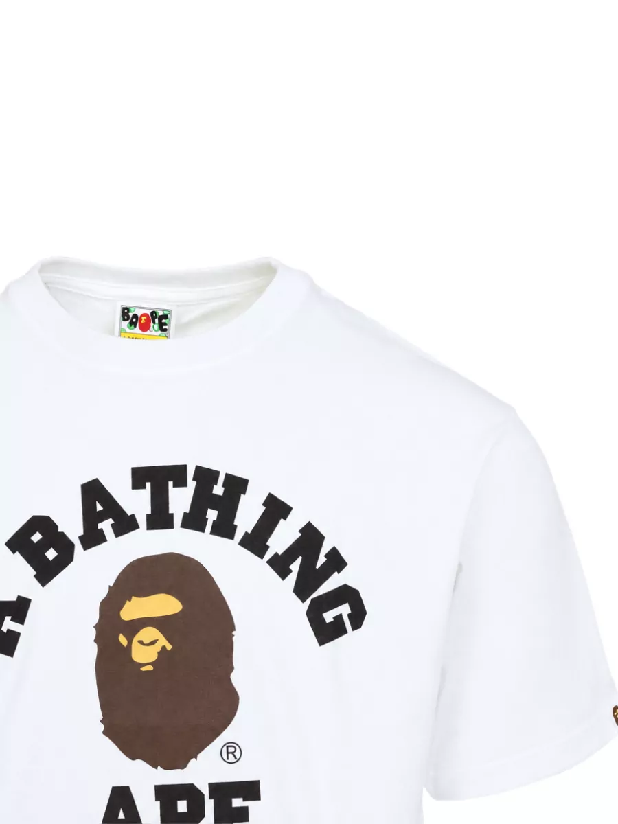 Bape Cotton Ribbed Crew-Neck Short-Sleeve T-Shirt