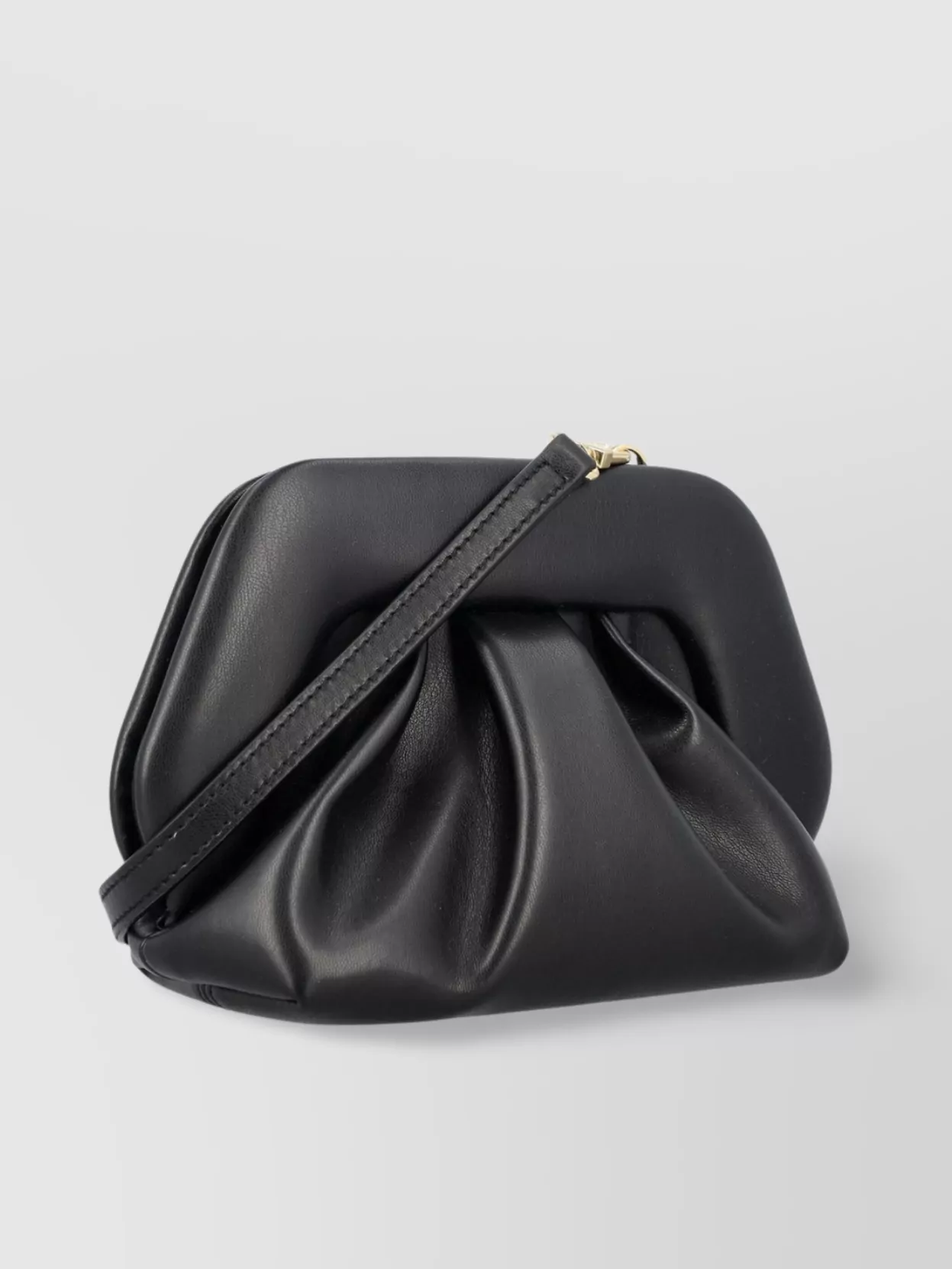 Themoirè Gathered Pleated Structured Top Handle