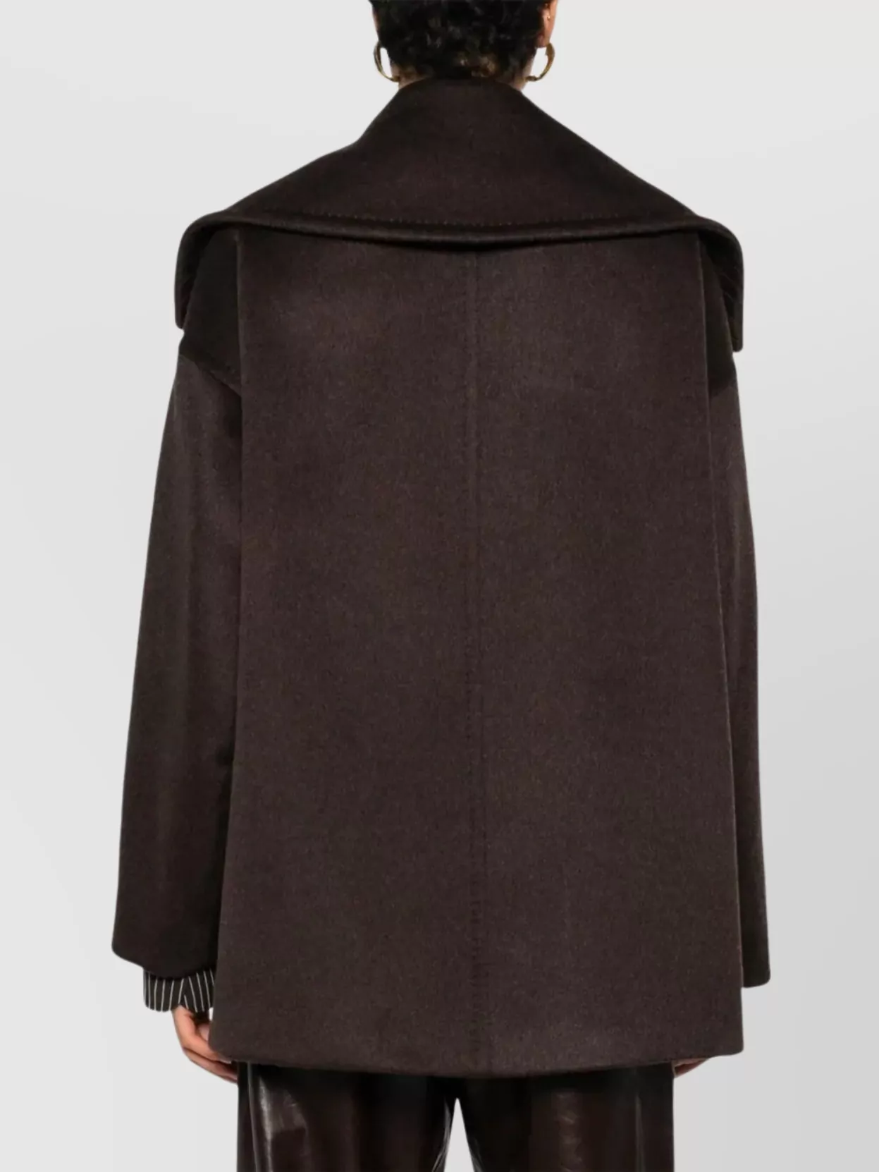 Max Mara Double-Breasted Oversized Collar Jacket