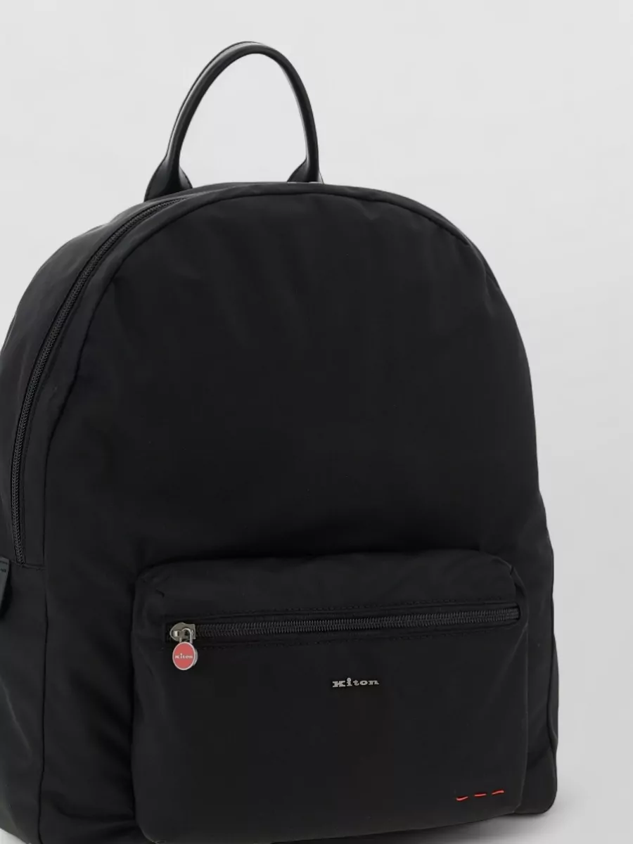 Kiton Nylon Backpack Top Handle Adjustable Straps