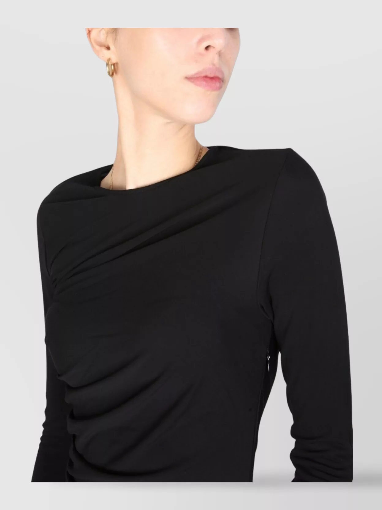 Dsquared2 Draped Detail Fitted Silhouette Dress