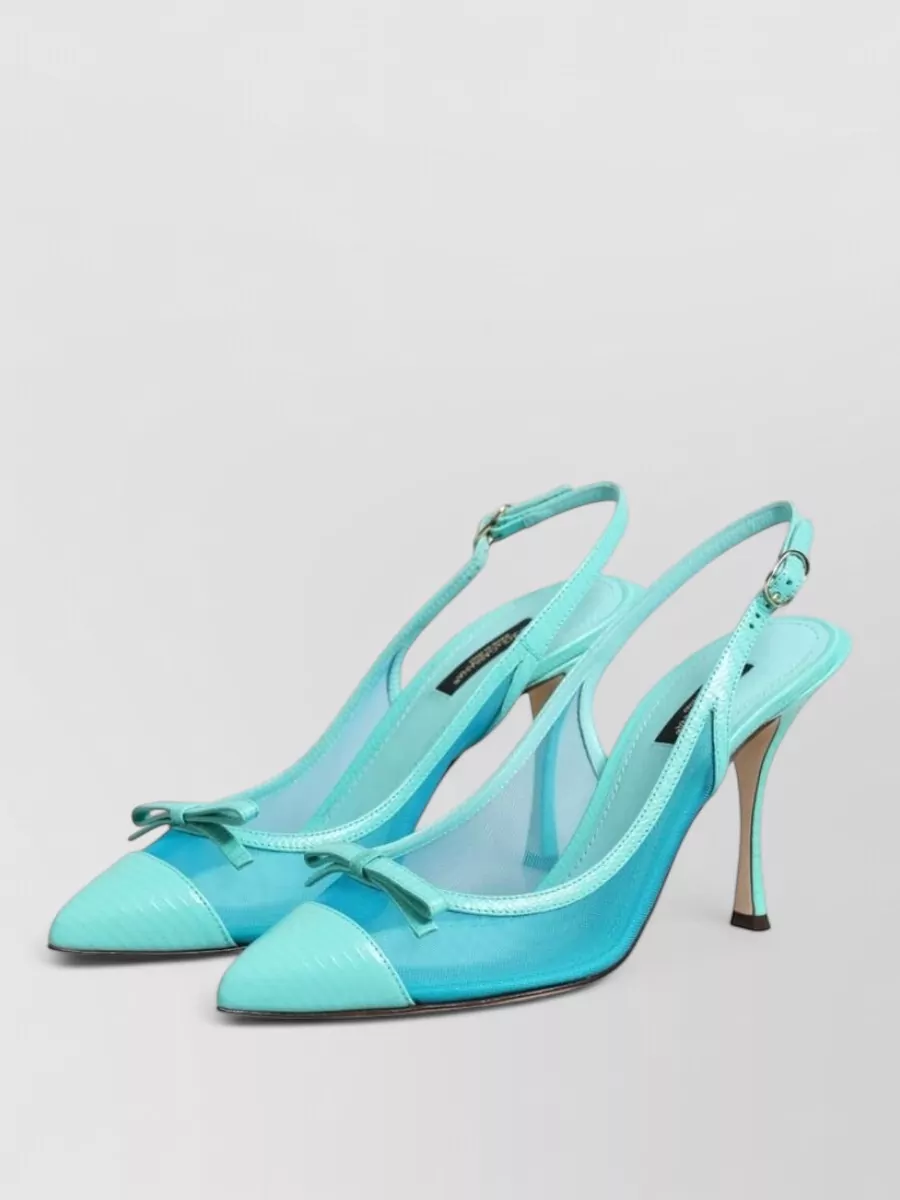 Dolce&Gabbana leather slingback pumps