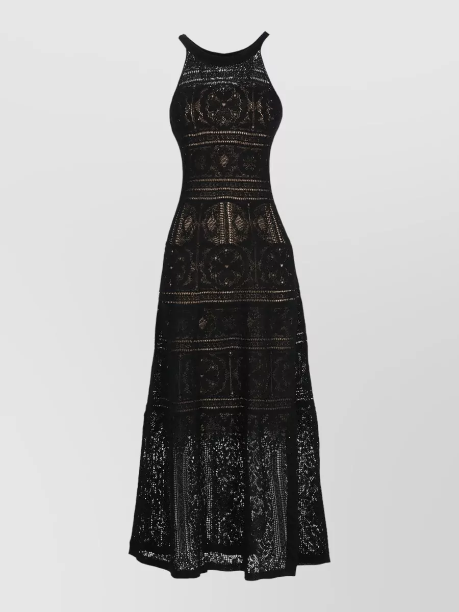 D.exterior Crochet Halterneck Maxi Dress
