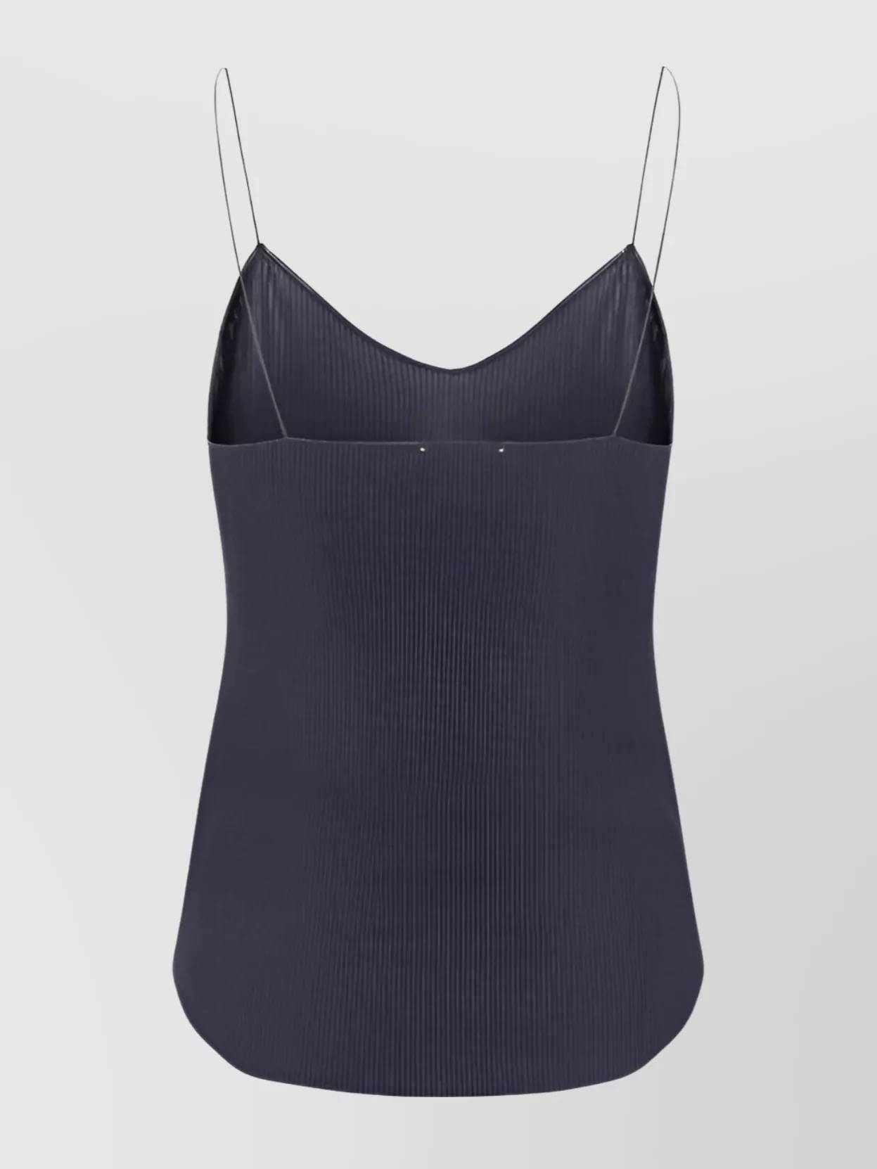 FORTE FORTE RIBBED TOP ASYMMETRIC HEMLINE