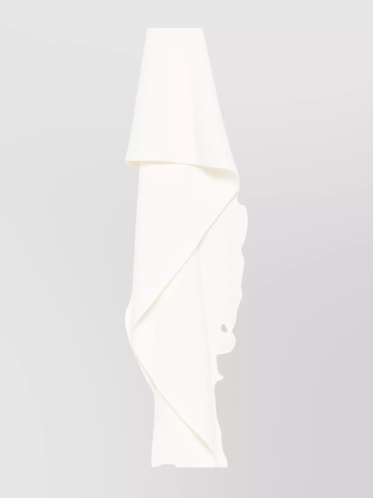 Alberto Biani Long Sleeve Top Asymmetric Hem Draped Detail