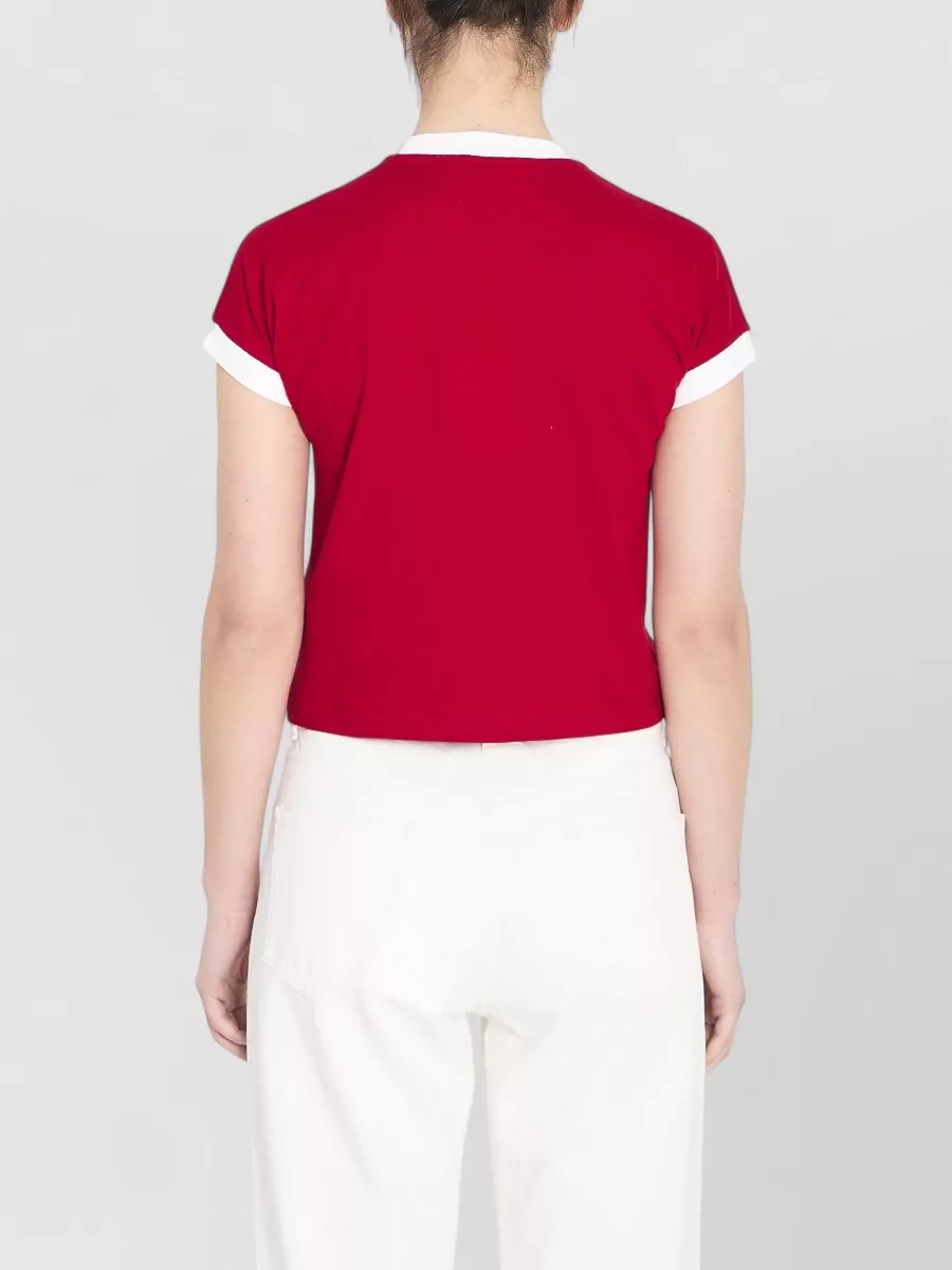 Versace Stretch Jersey T Shirt Cropped Fitted