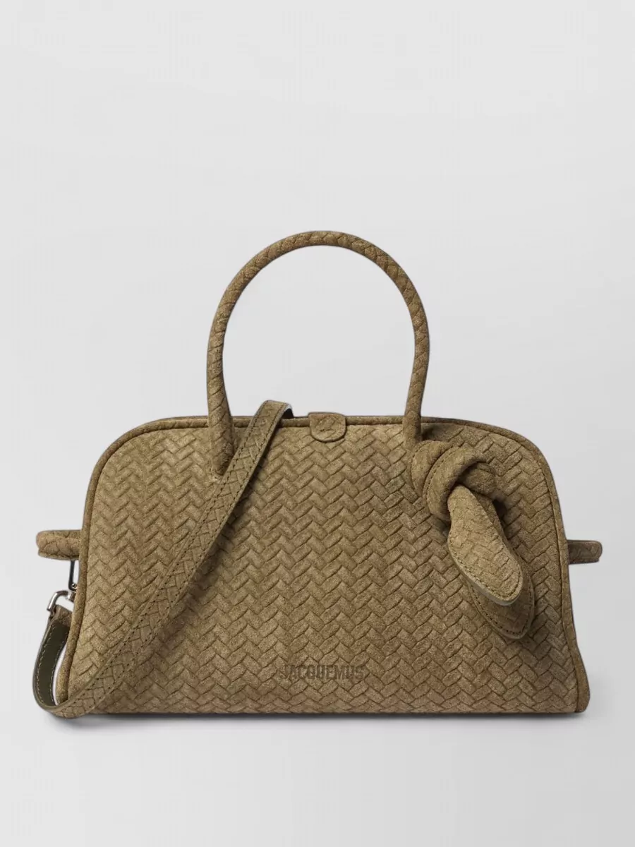 Jacquemus le turismo suede leather tote bag