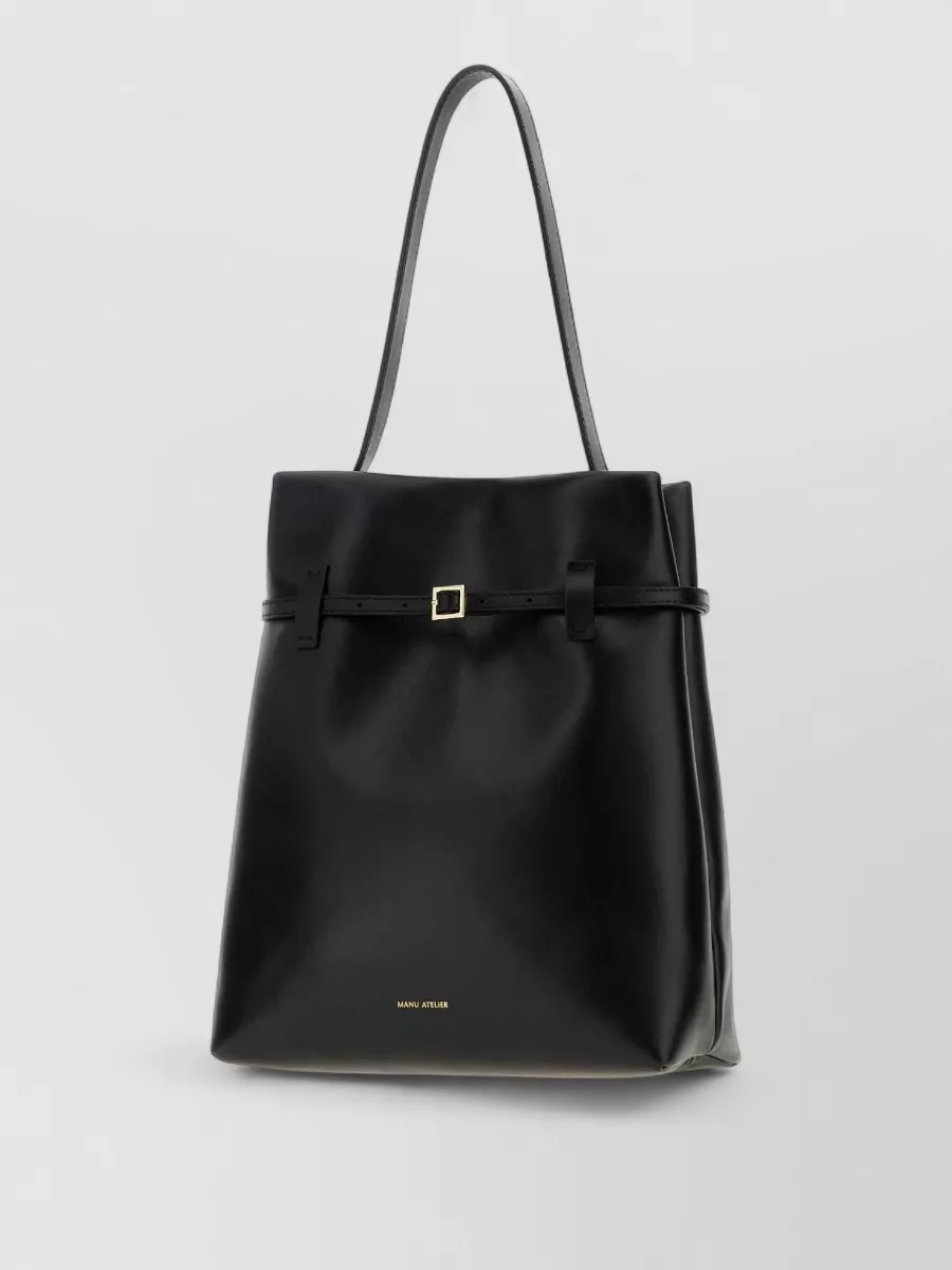 Manu Atelier Leather Tote Bag