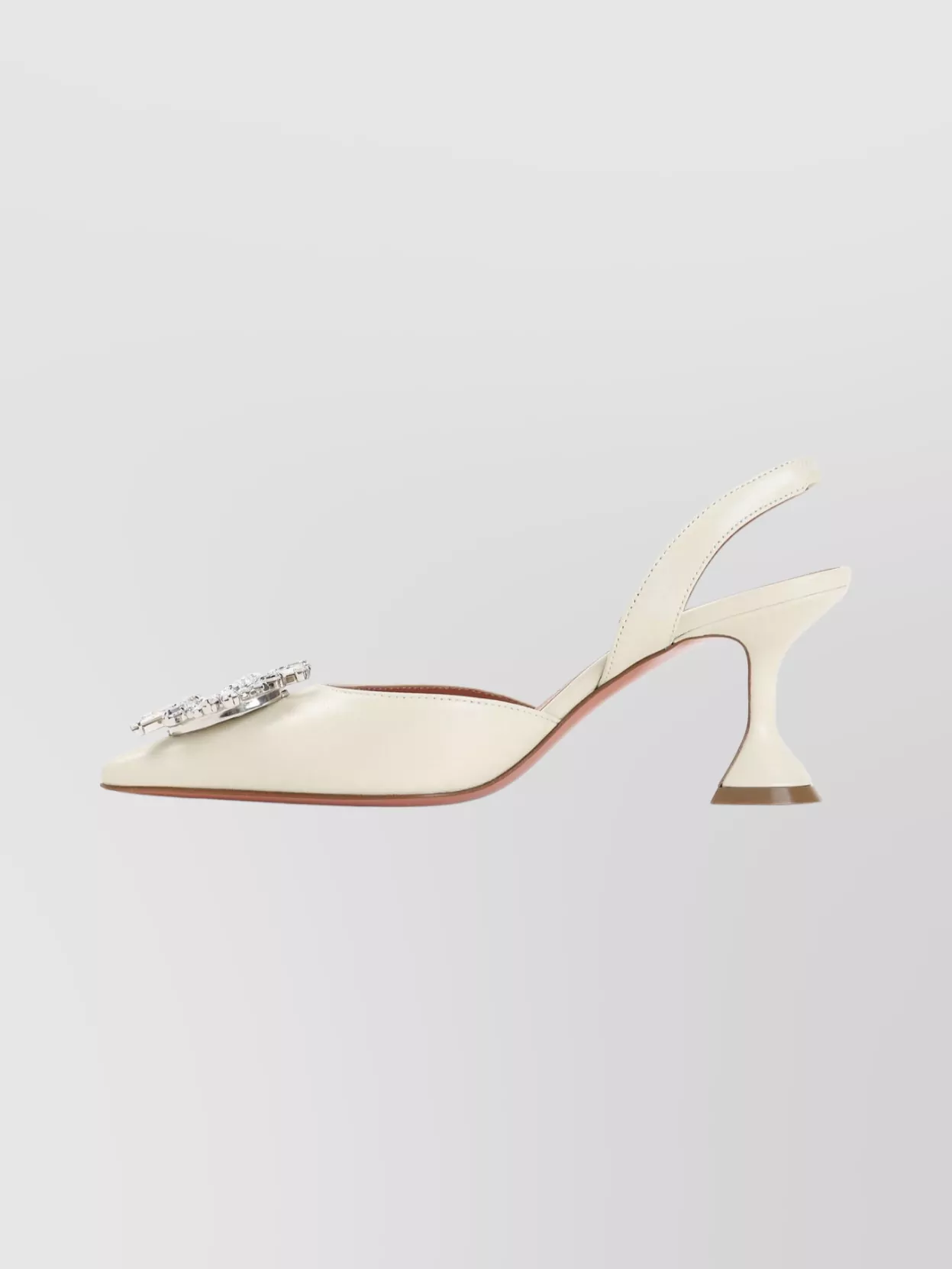 Amina Muaddi Slingback Pumps With Unique Heel Design