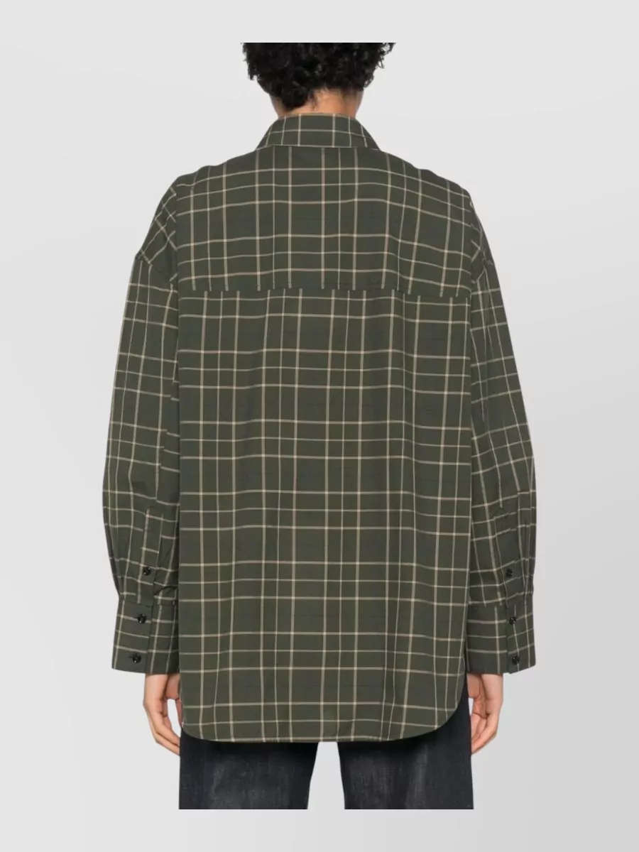 Totême Checked Cotton Long-Sleeve Shirt