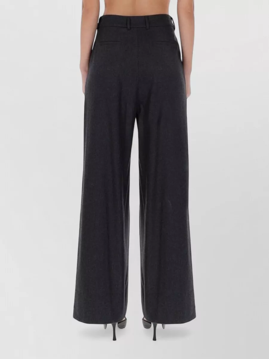 Pt Torino Wide Leg Trousers Pleated Front
