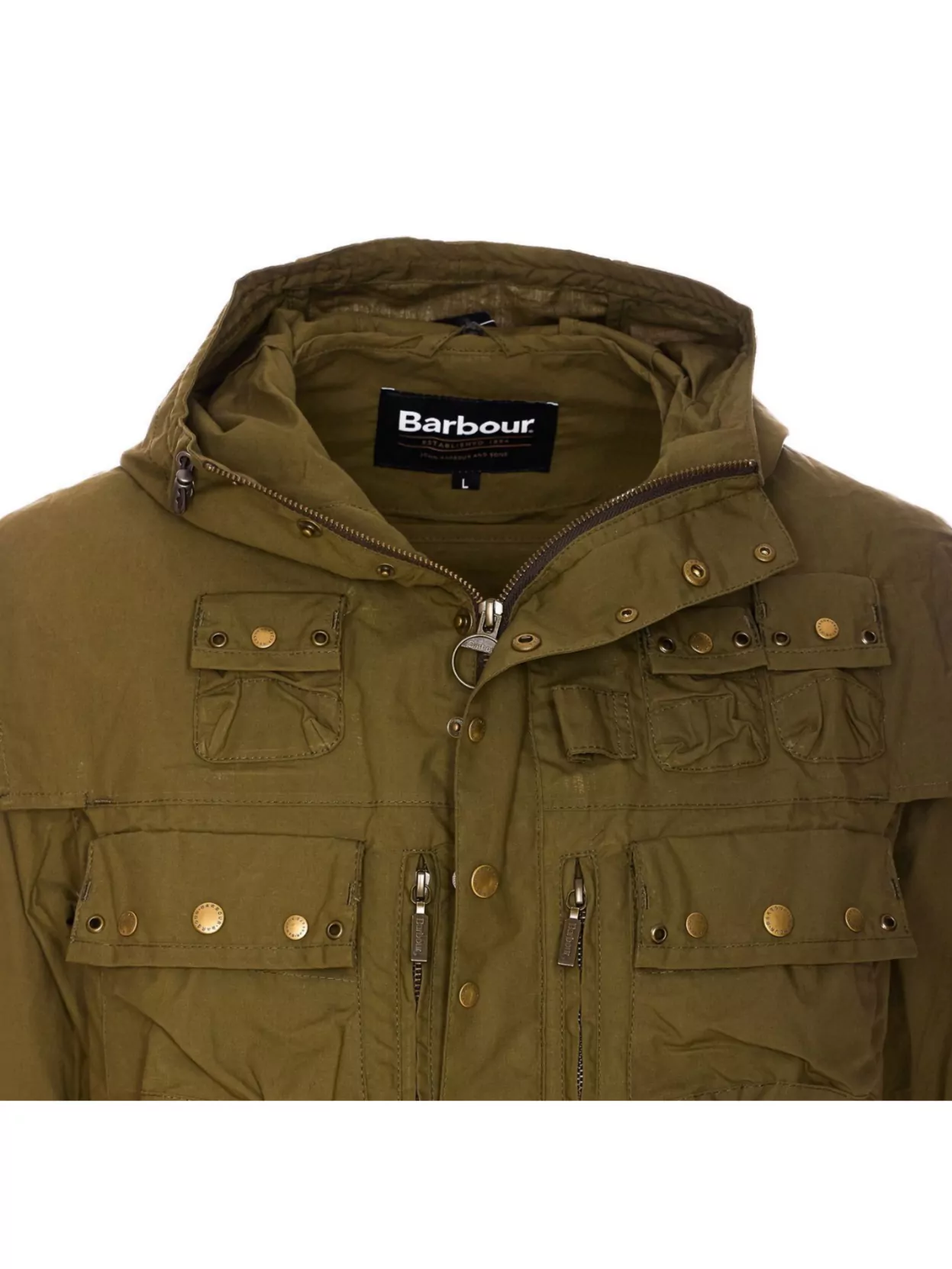 Shop Barbour Inaka Hooded Jacket Pockets