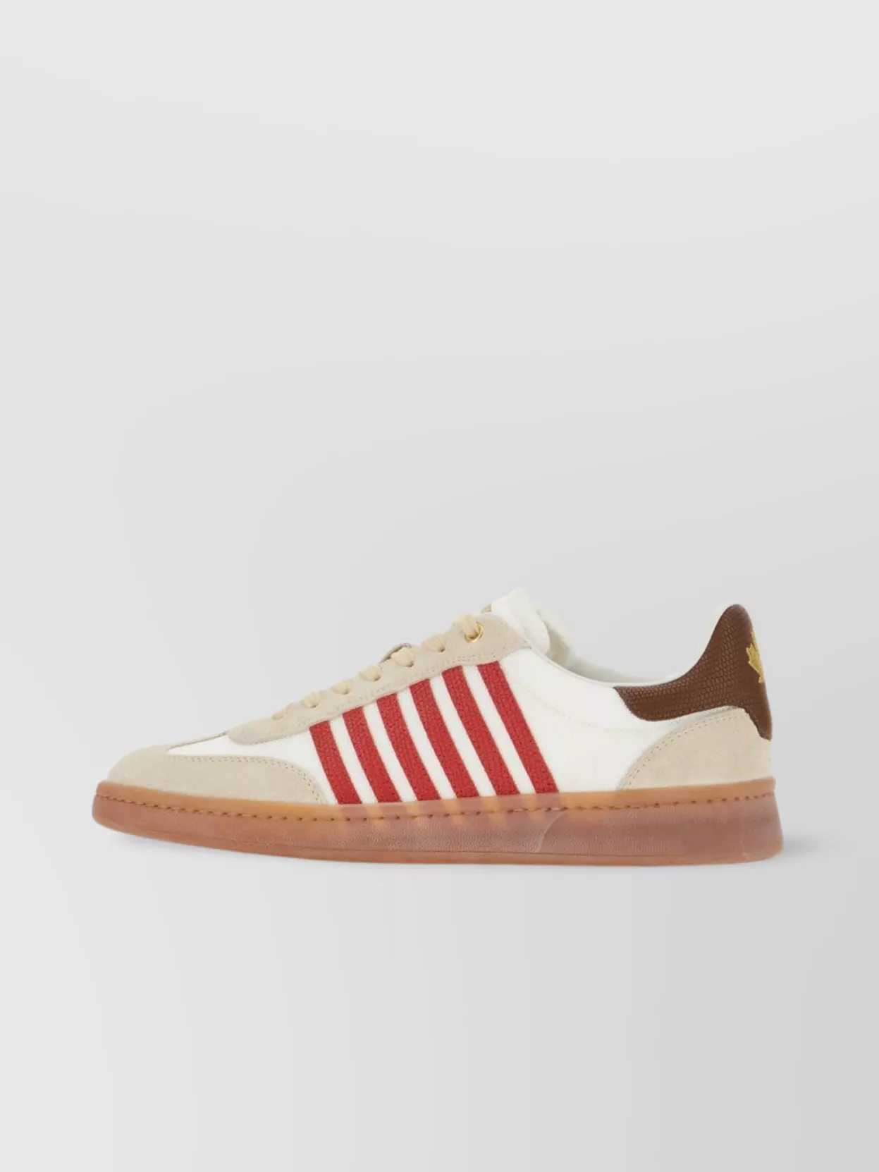 Dsquared2 Multicolor Canvas Boxer Sneakers In Neutral