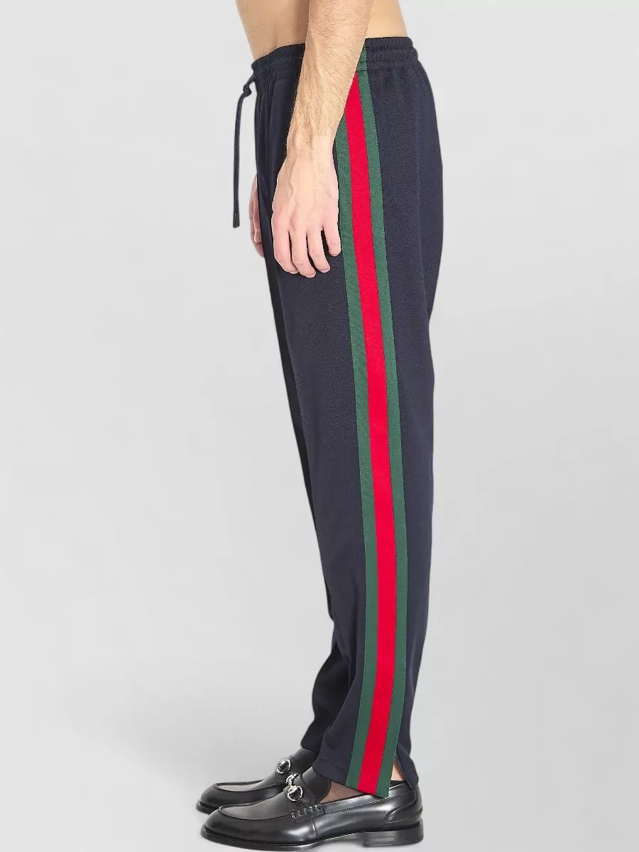Gucci Web Stripe Technical Jersey Sport Trousers