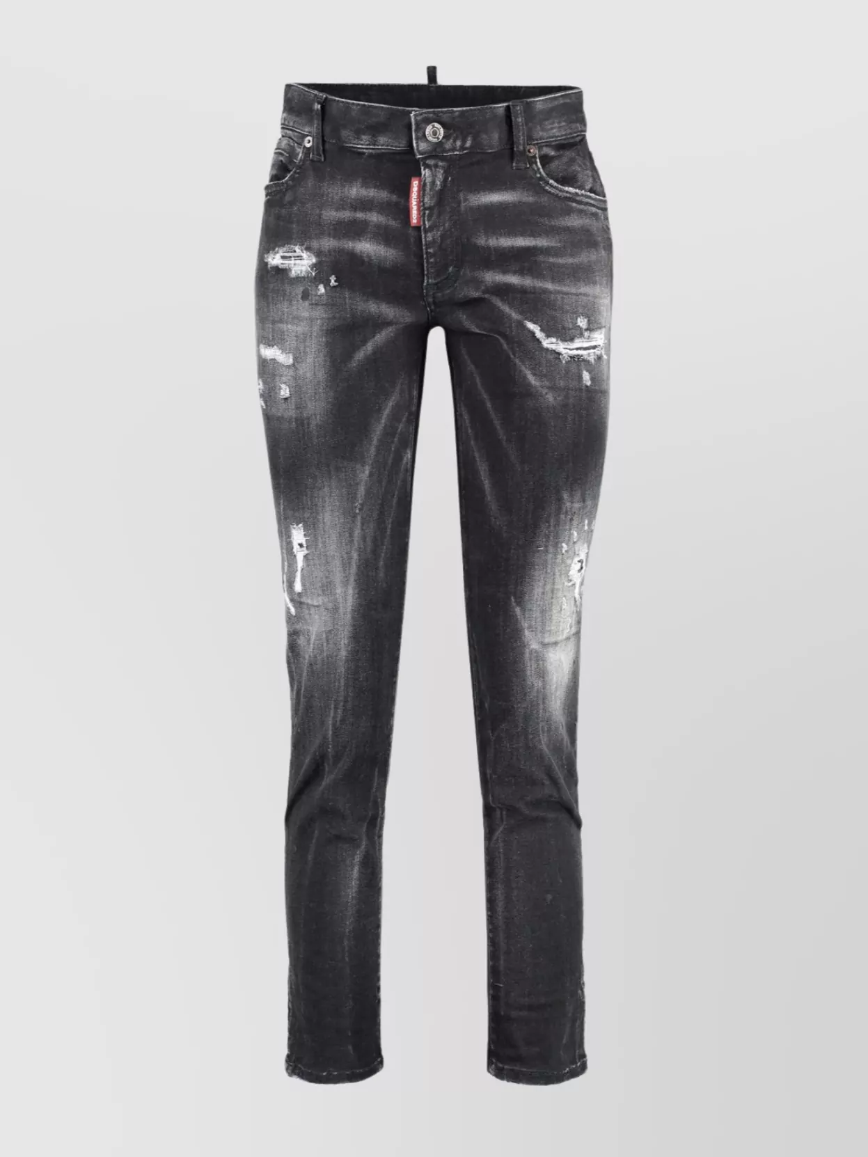 DSQUARED2 CROPPED JEANS STRETCH EN COTON