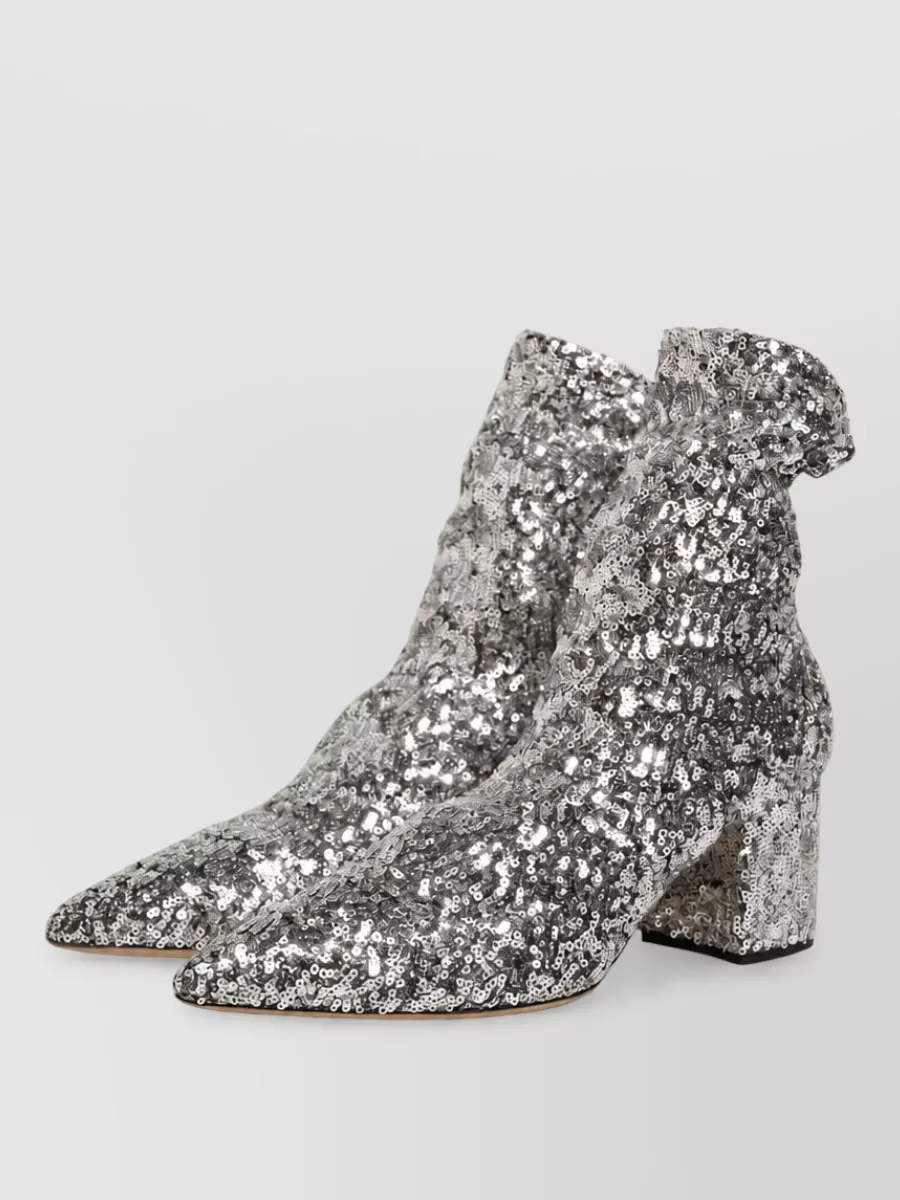 Dolce&Gabbana Sequined Short Boots