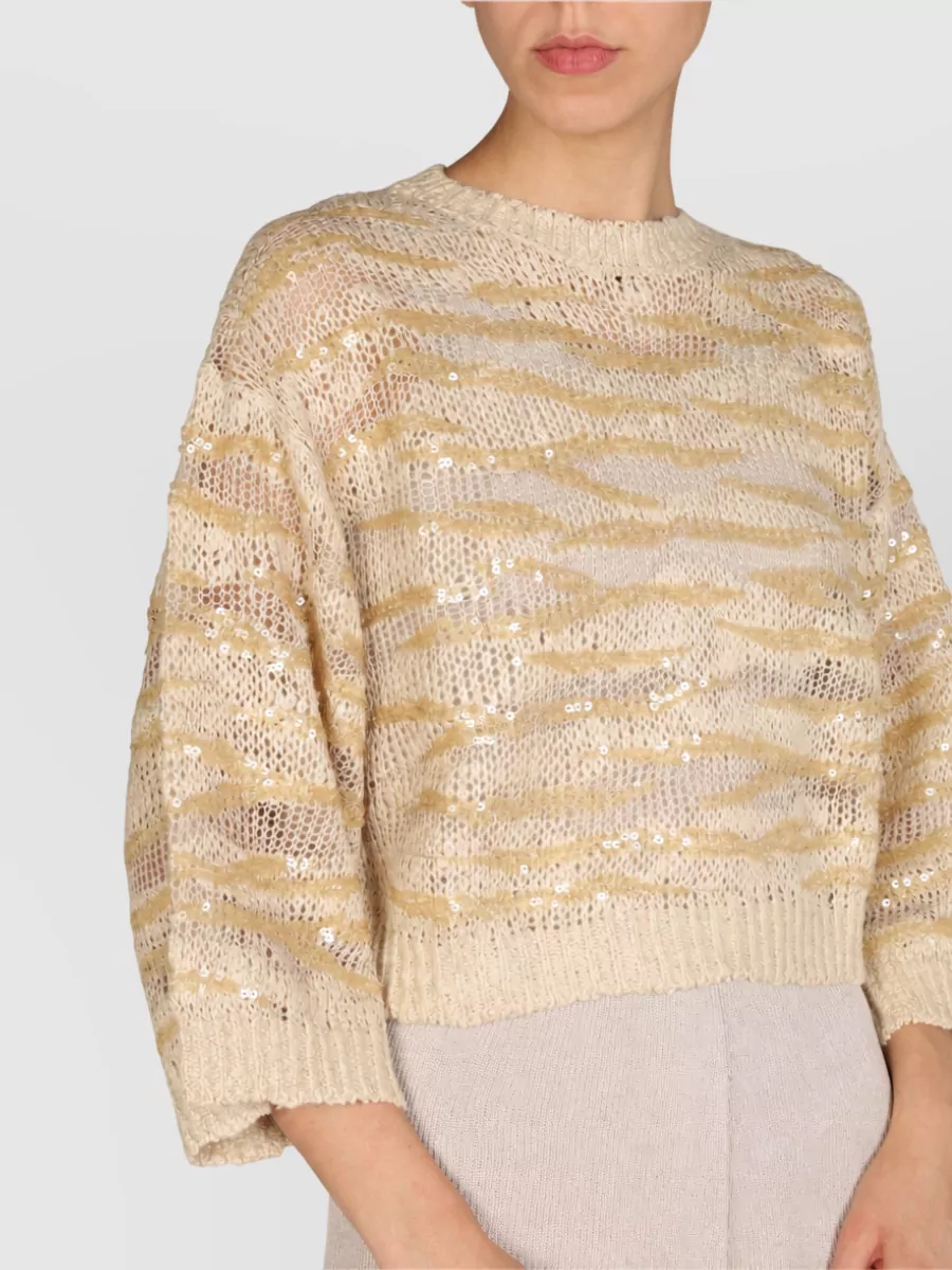 Brunello Cucinelli Perforated Mesh Sweatshirt