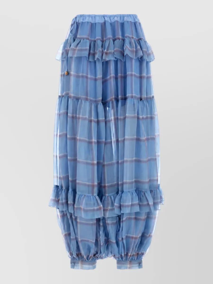 Chloé Printed silk full skirt