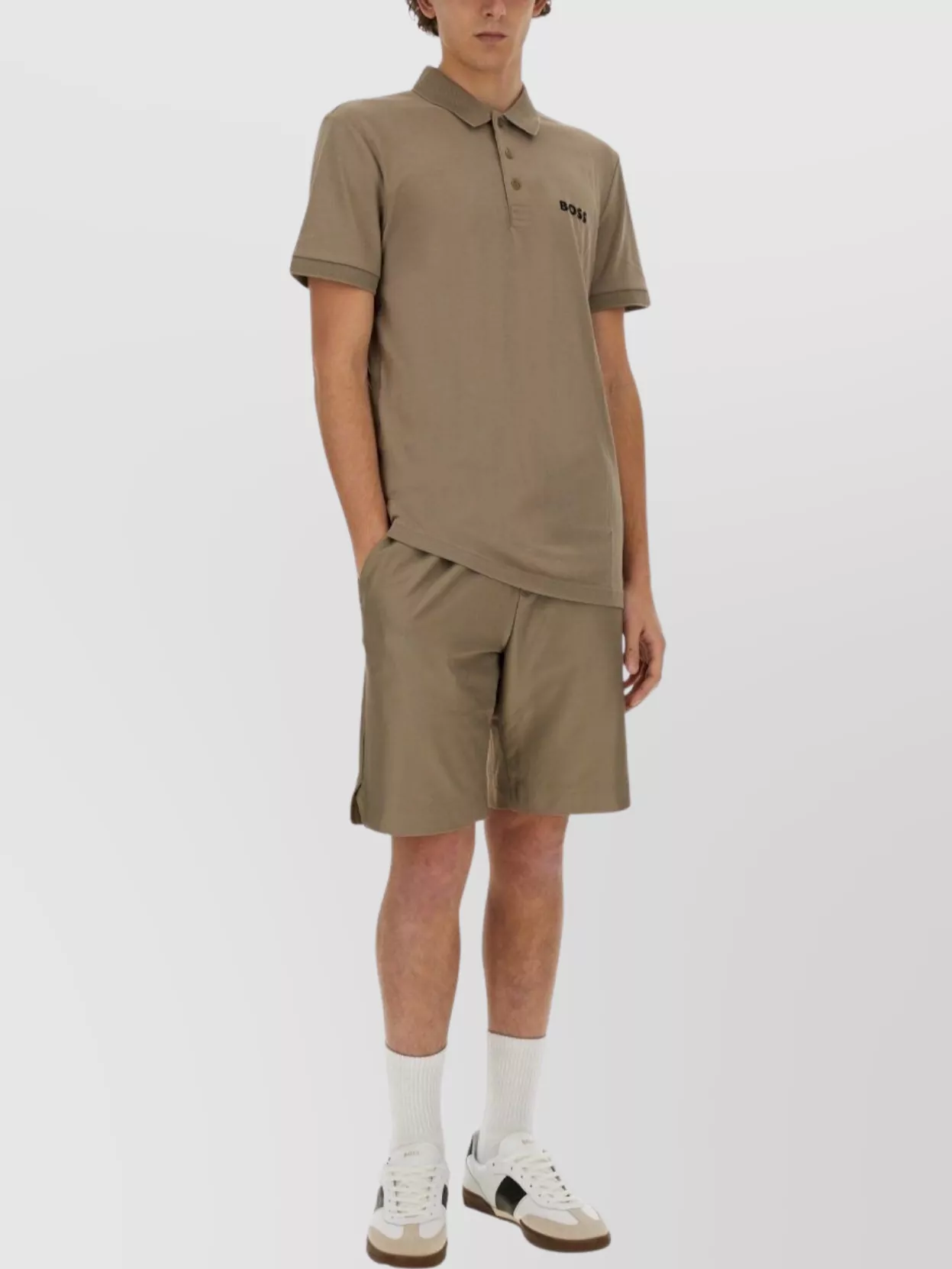 Boss Logo Knee Length Bermuda Shorts