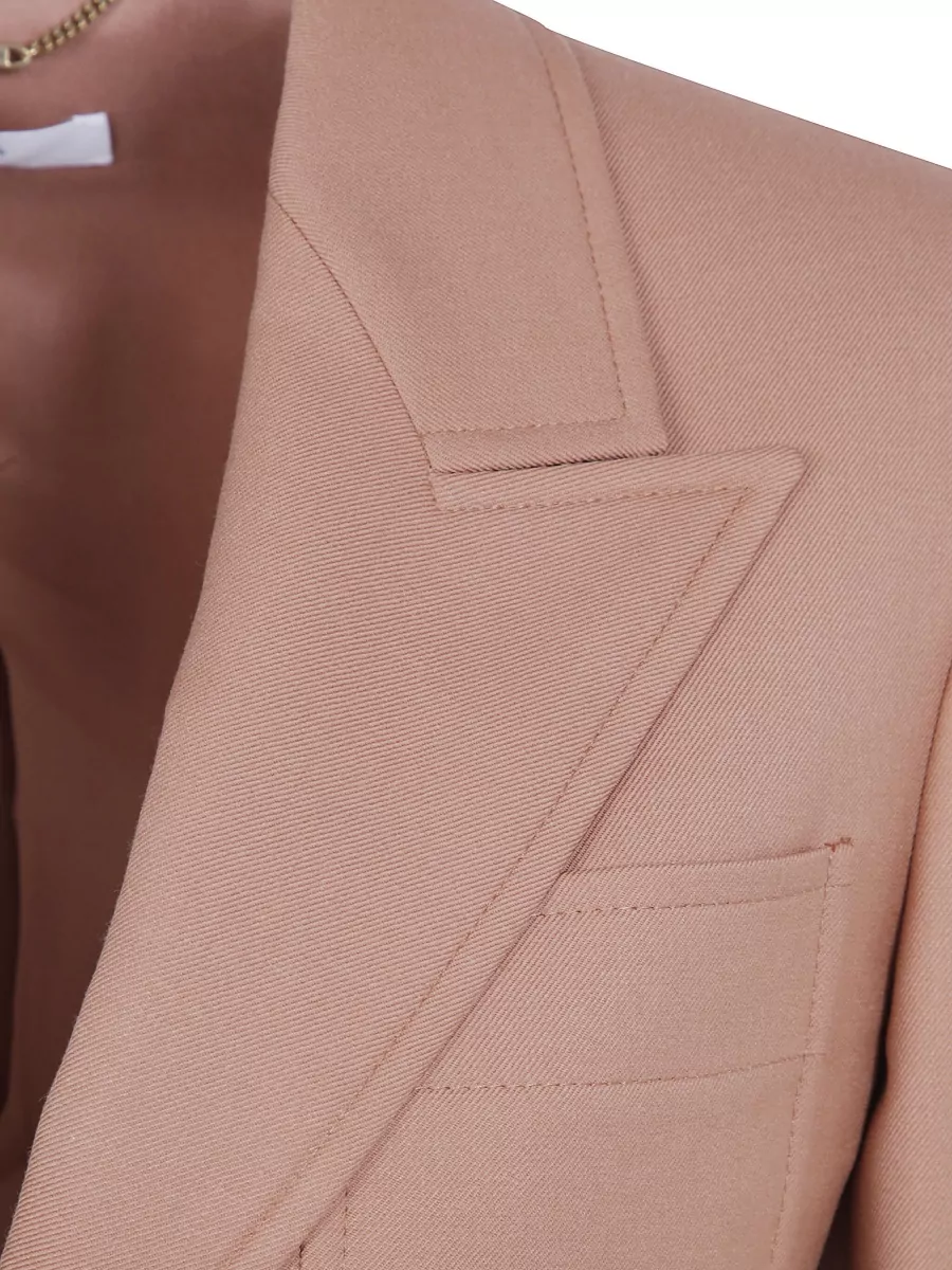 Chloé Wool Single-Breasted Straight-Cut Blazer