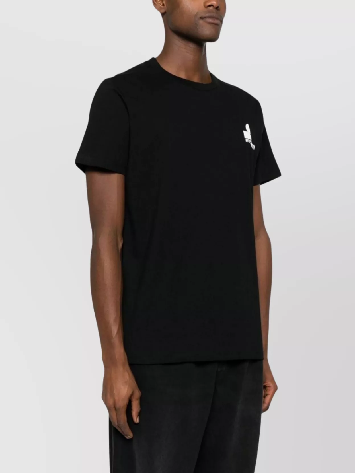 Isabel Marant Organic Cotton Logo Crew Neck T-Shirt