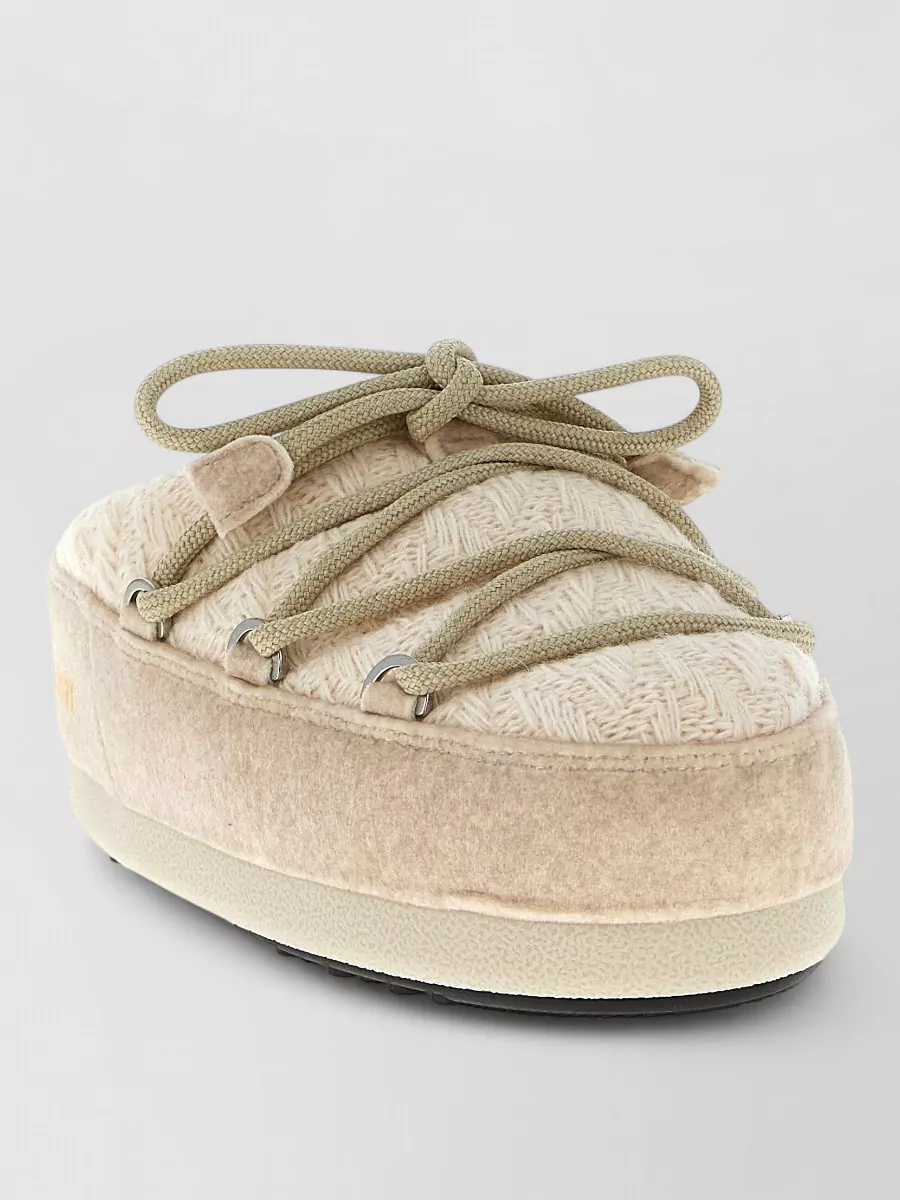 Moon Boot cashmere wool-effect mules