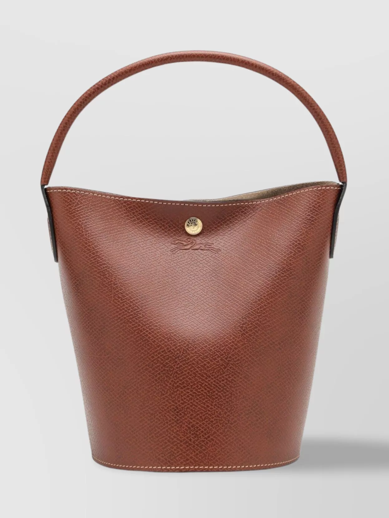 Longchamp Bucket Bag With Chic Contrast Stitching