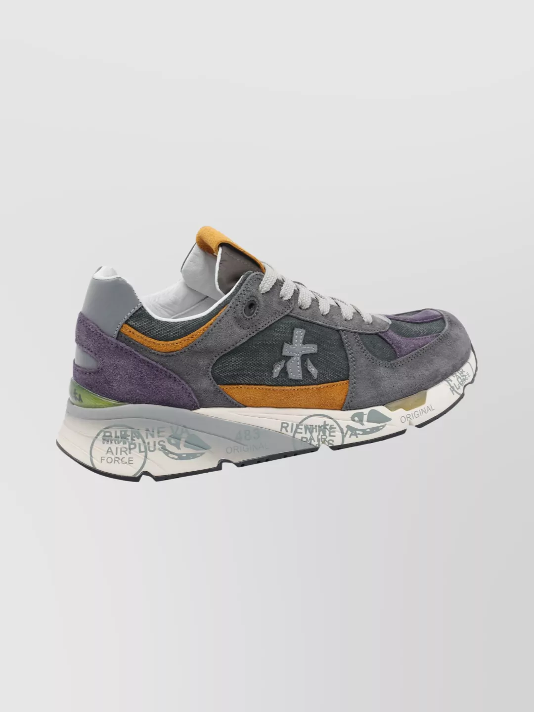 Premiata Mase Sneakers With Round Toe And Rubber
