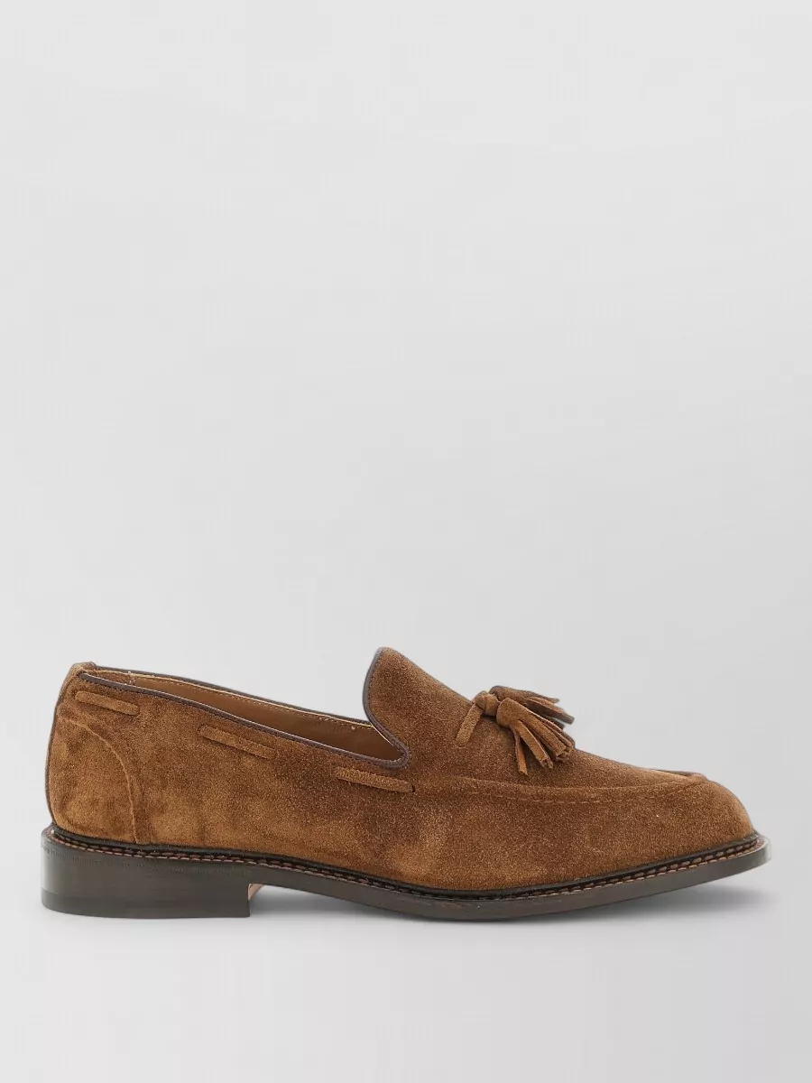 Tricker's Suede Tassel Loafers