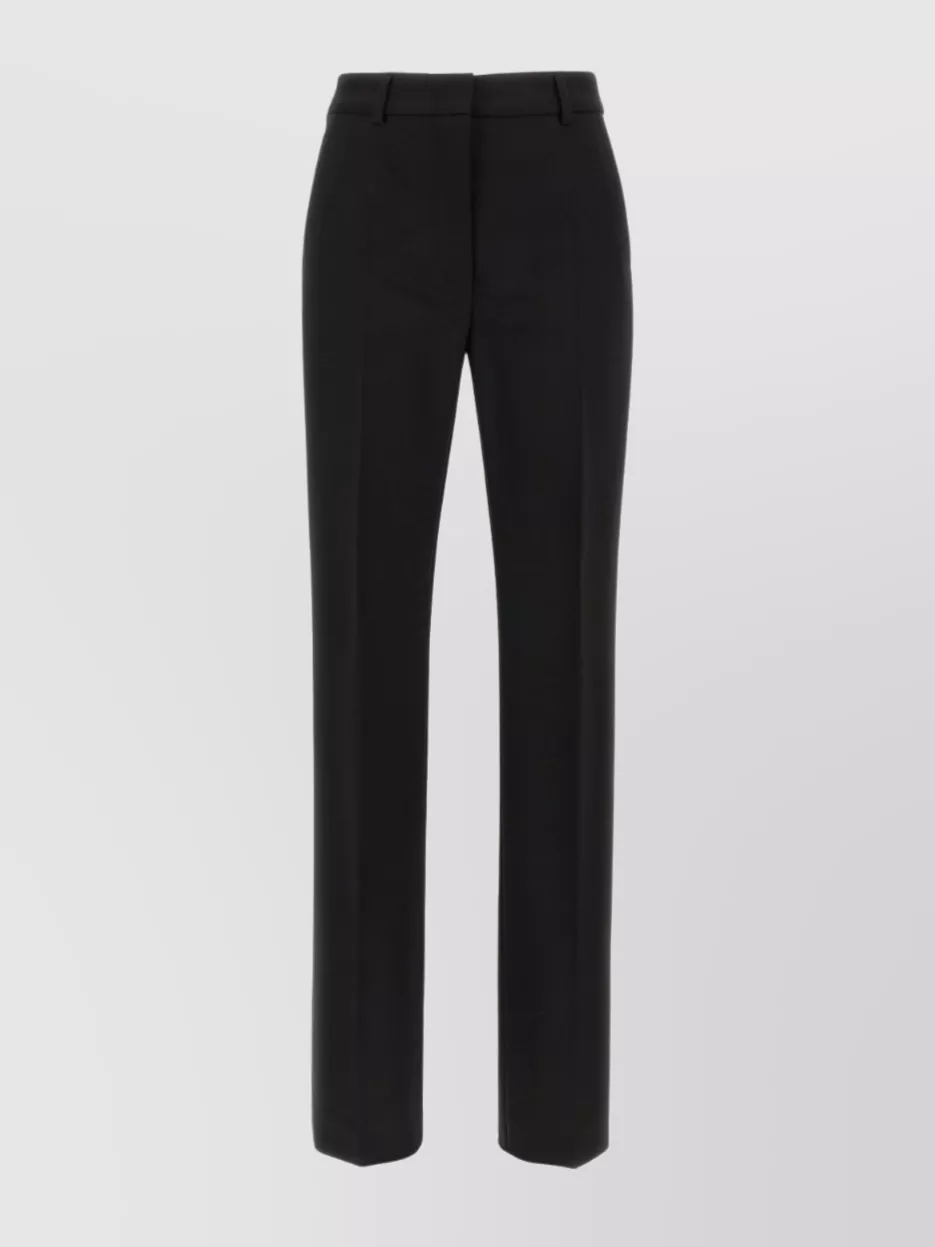 Sportmax Trousers Featuring Back And Side Pockets In Black