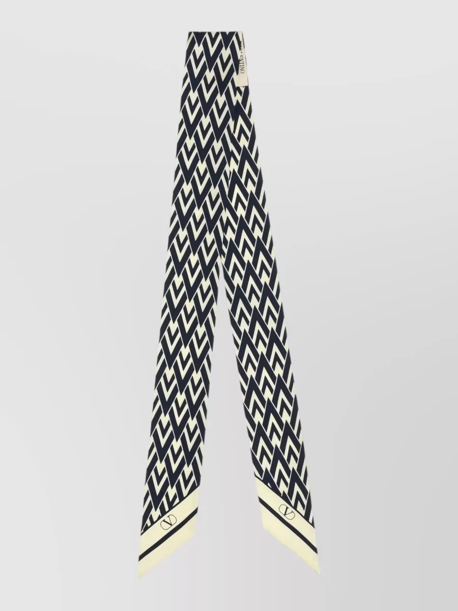 Valentino Silk Printed Bandeau Scarf