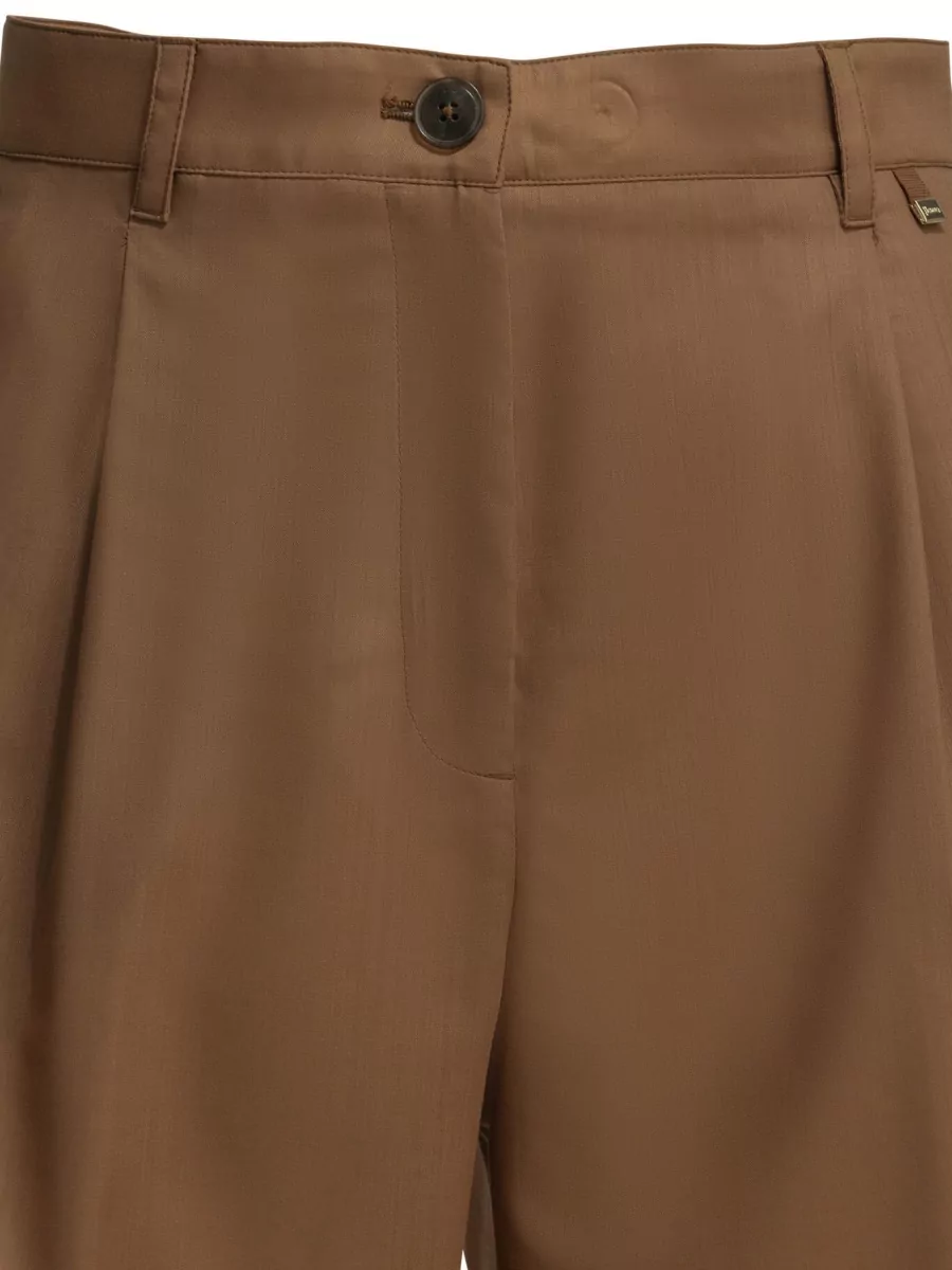 Herno Virgin Wool Cropped Trousers