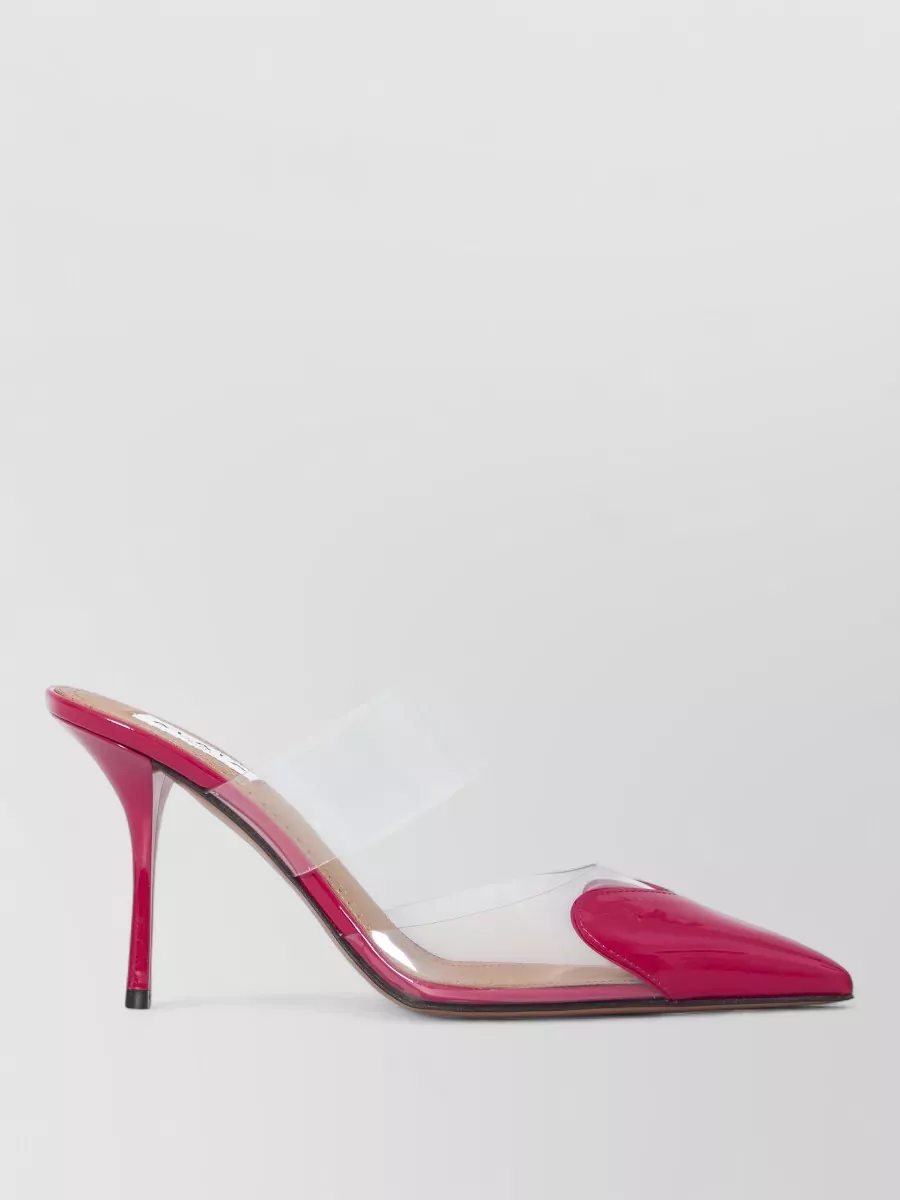 Alaïa Leather Heart Cutout Mules