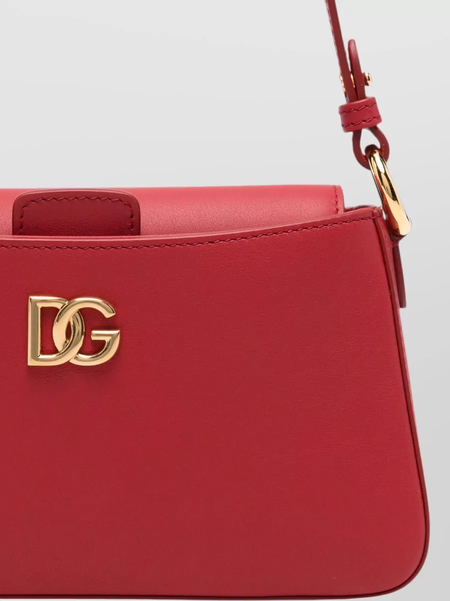 Dolce&Gabbana Devotion Calf Leather Shoulder Bag