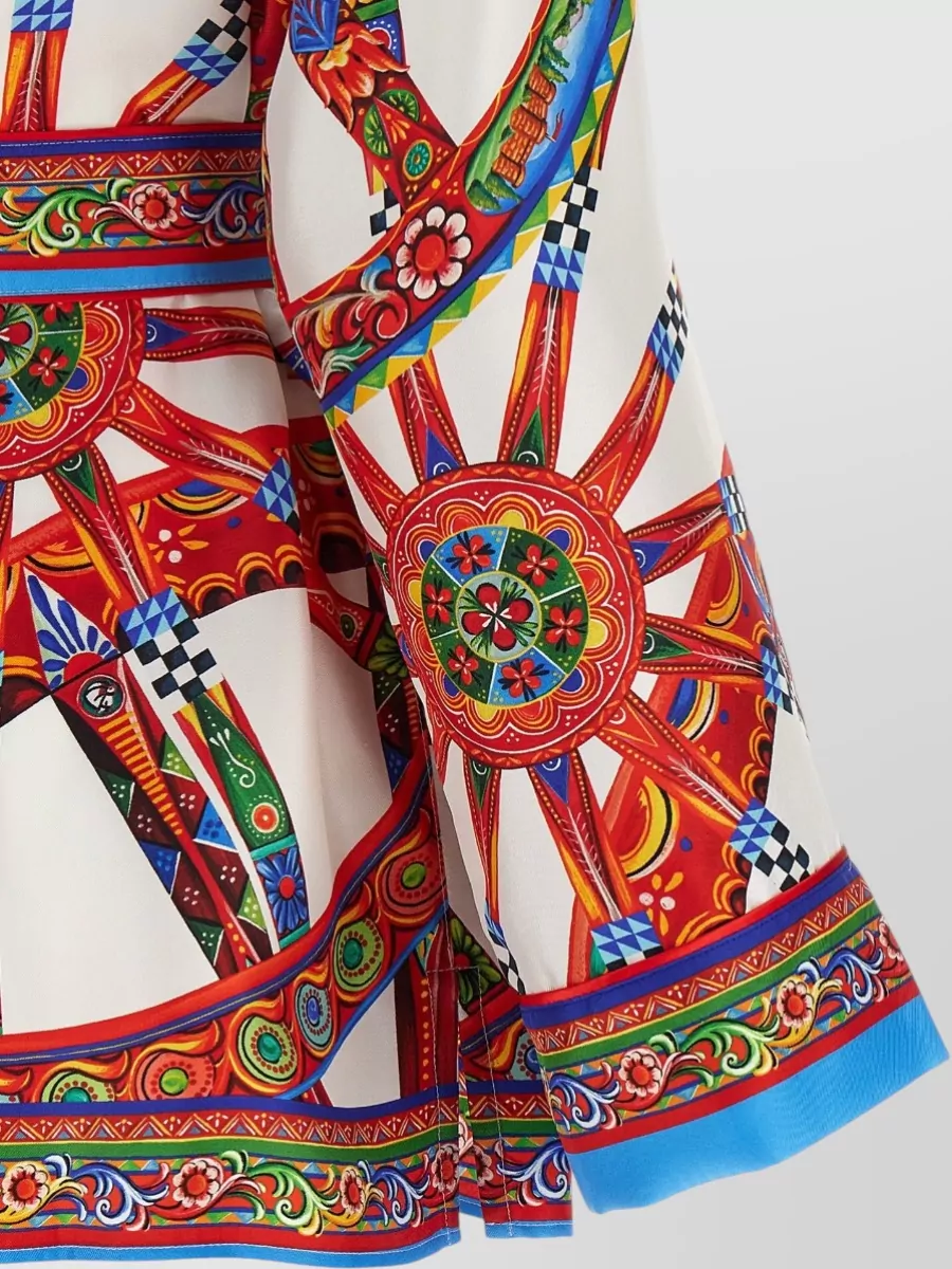 Dolce&Gabbana Silk Printed Shirt Jacket