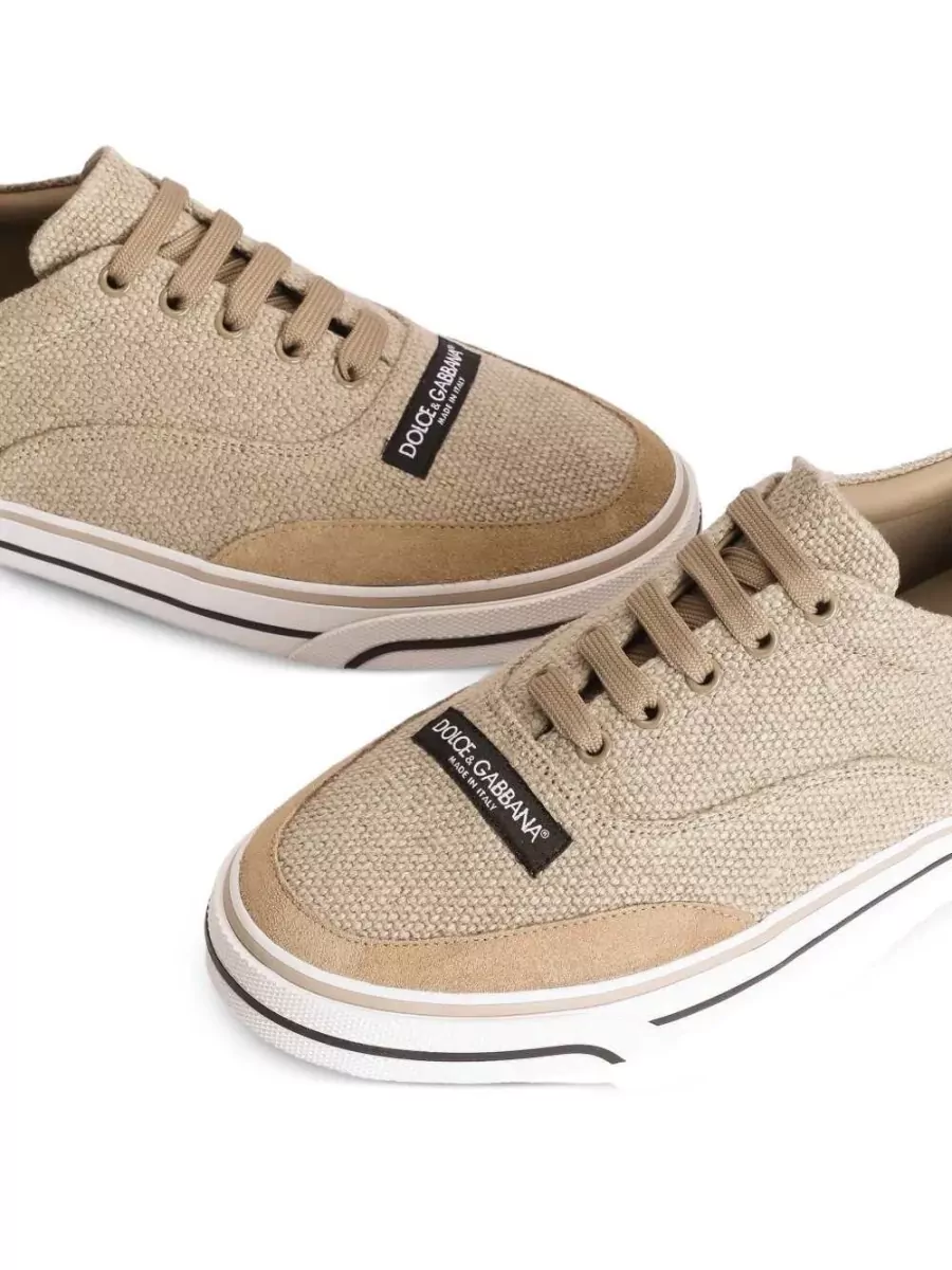 Dolce&Gabbana Linen Low-Top Sneakers