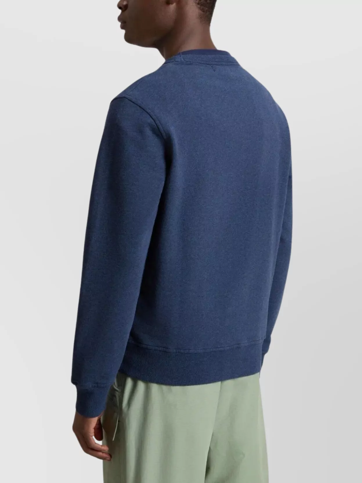 Woolrich Ribbed Crew Neck Sweatshirt With Long Sleeves