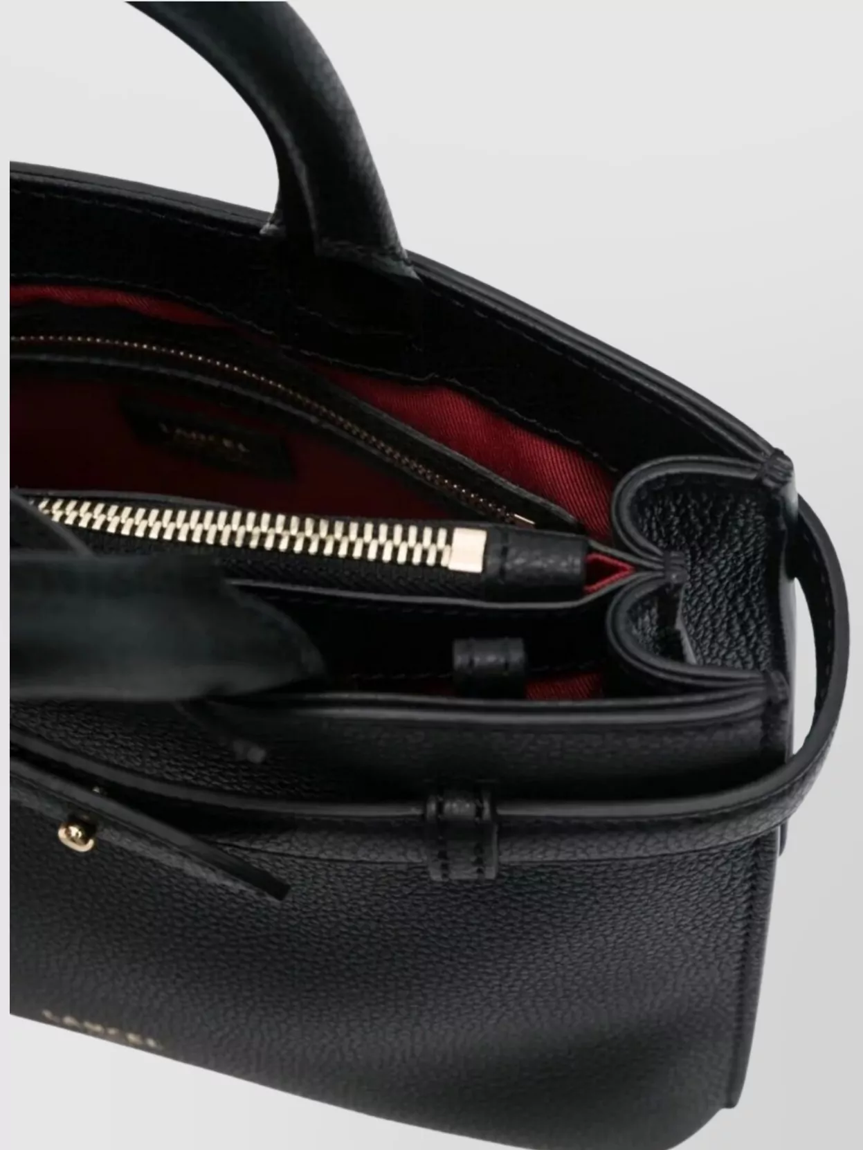 Lancel Small Zip Bucket Bag Carryall
