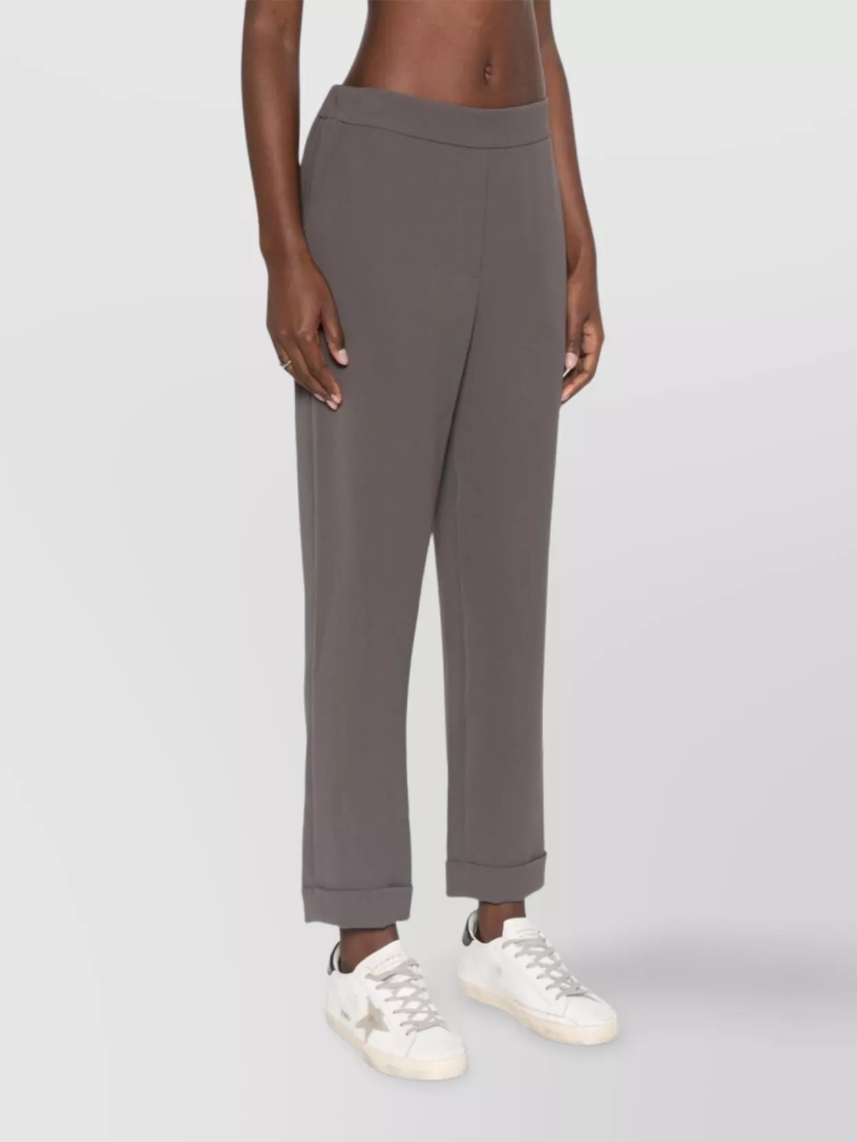 P.a.r.o.s.h Straight Trousers With Mid-rise And Tapered Leg