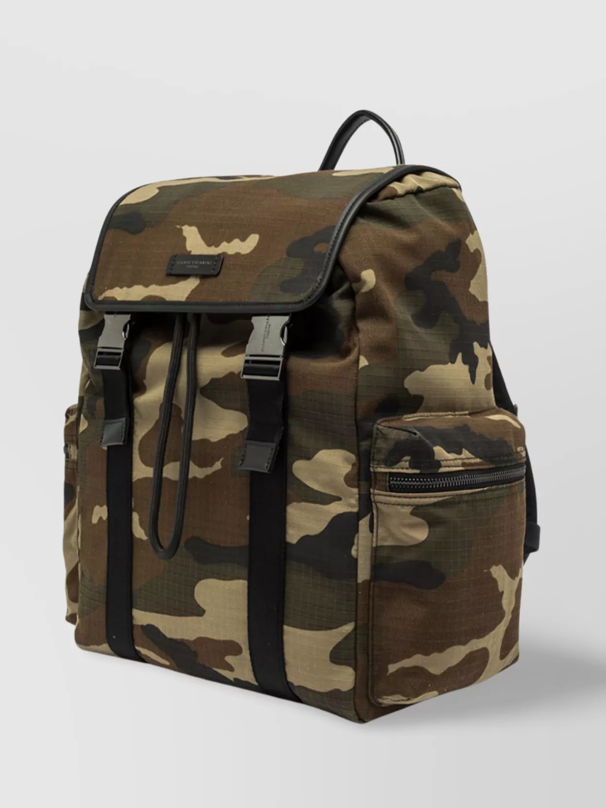 Gianni Chiarini Camouflage Backpack With Adjustable Straps And Side Zip Pockets