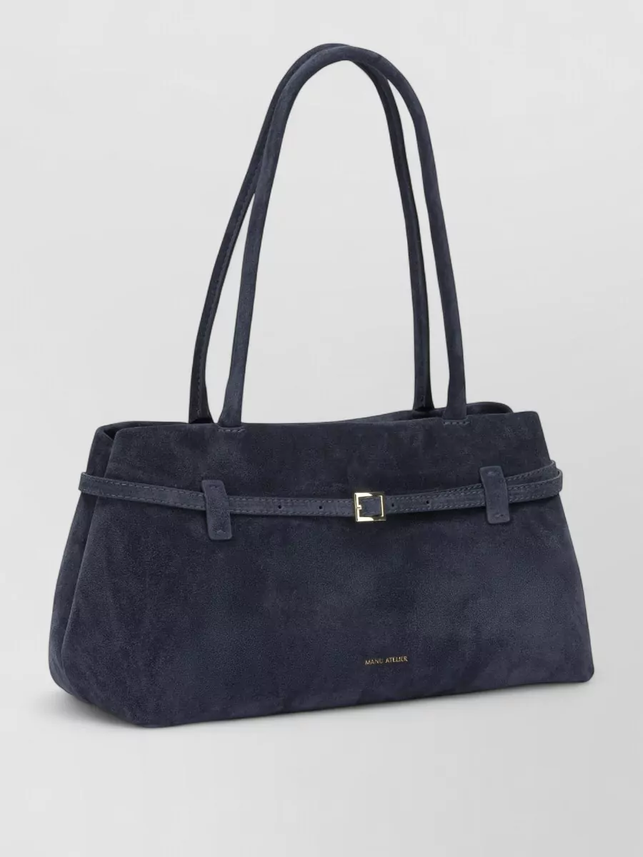 Manu Atelier Medium Leather Tote Bag